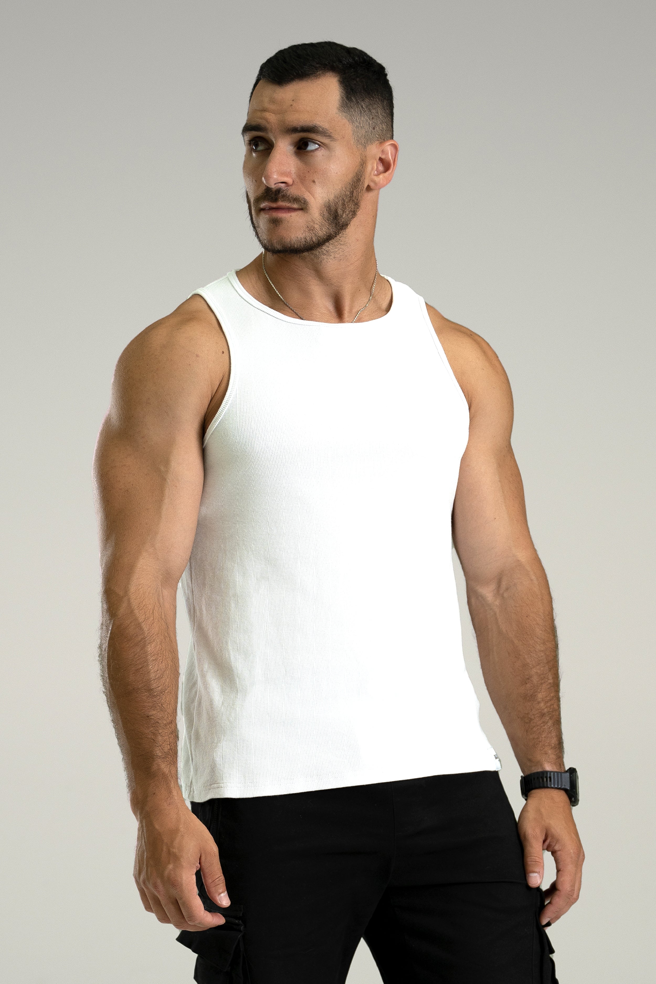 débardeur classique blanc
