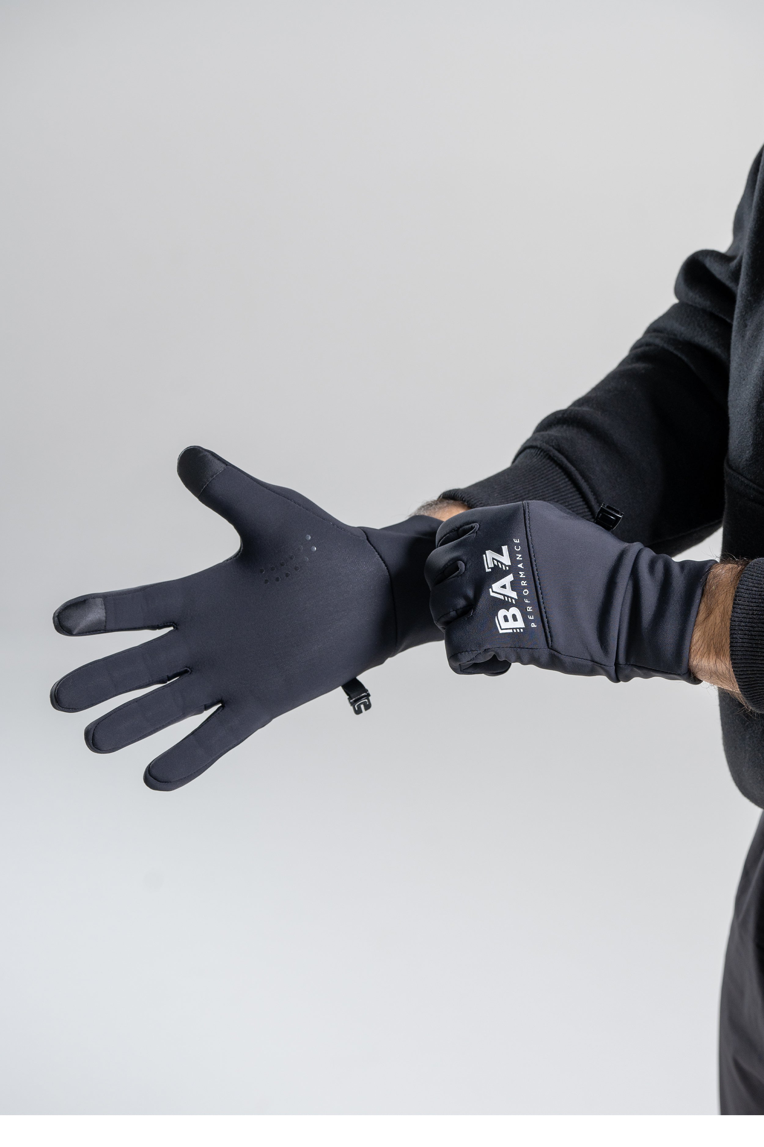 Gants Running Tactiles - Noir