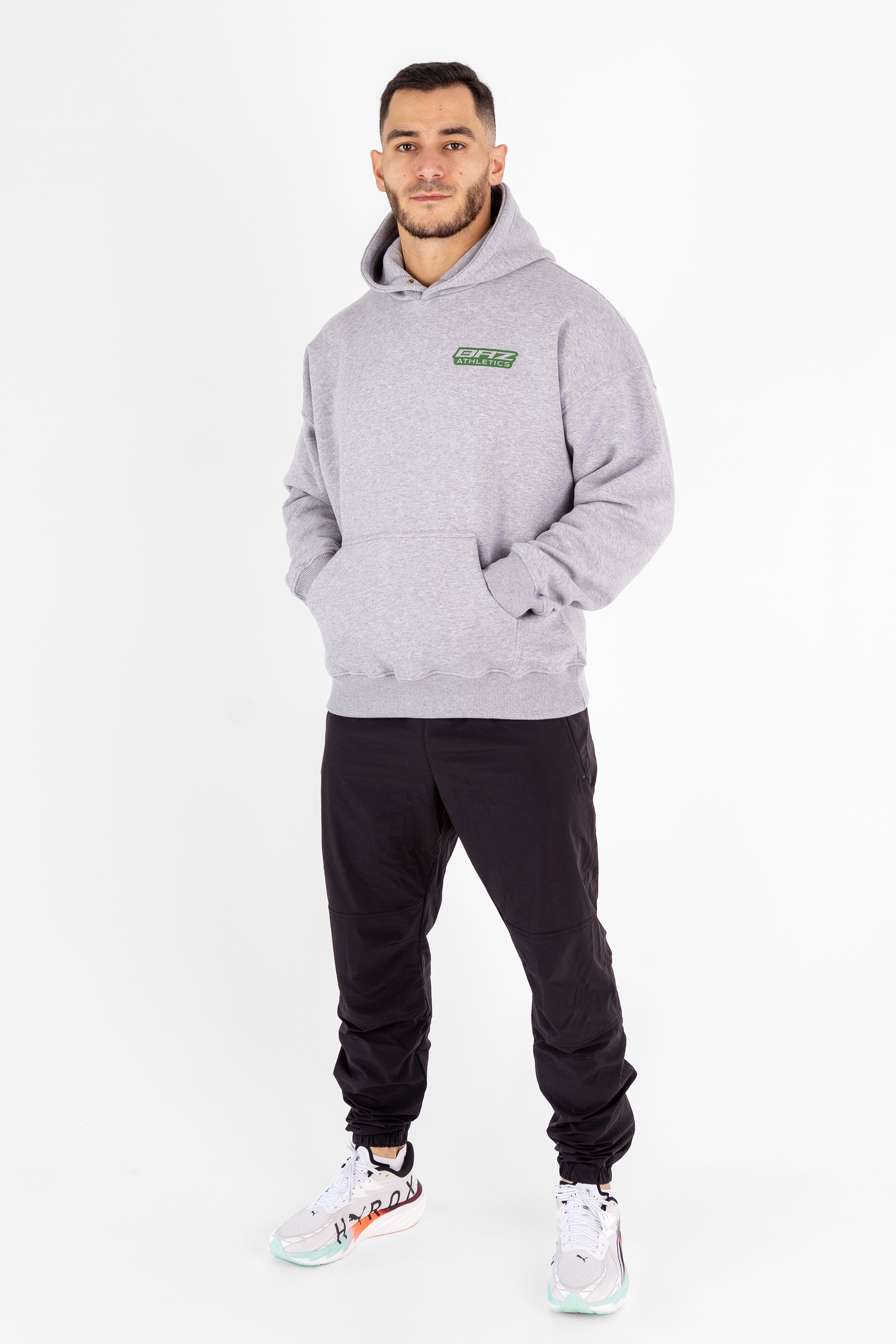 Hoodie No Borders - Gris