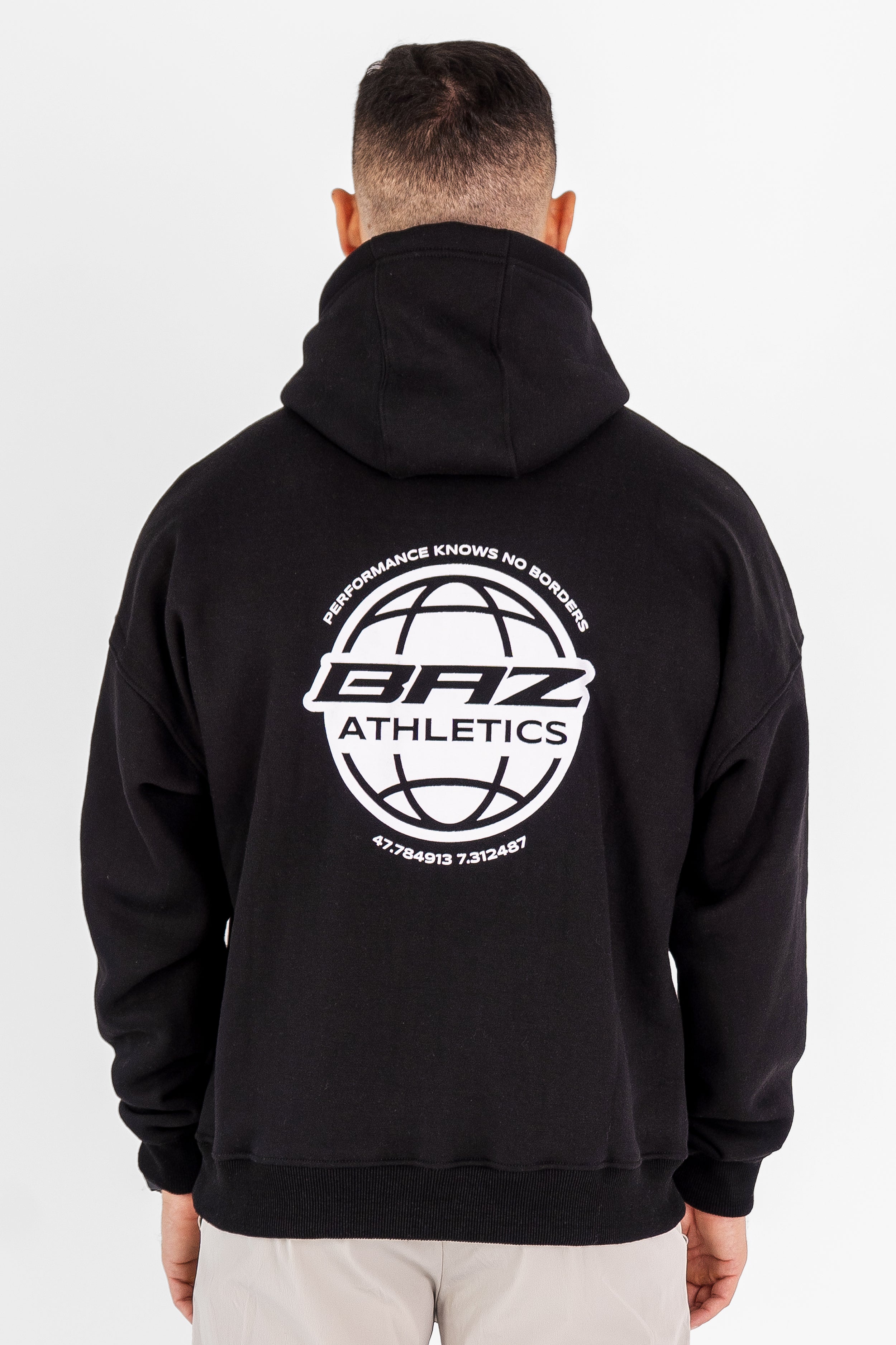 Hoodie No Borders - Noir