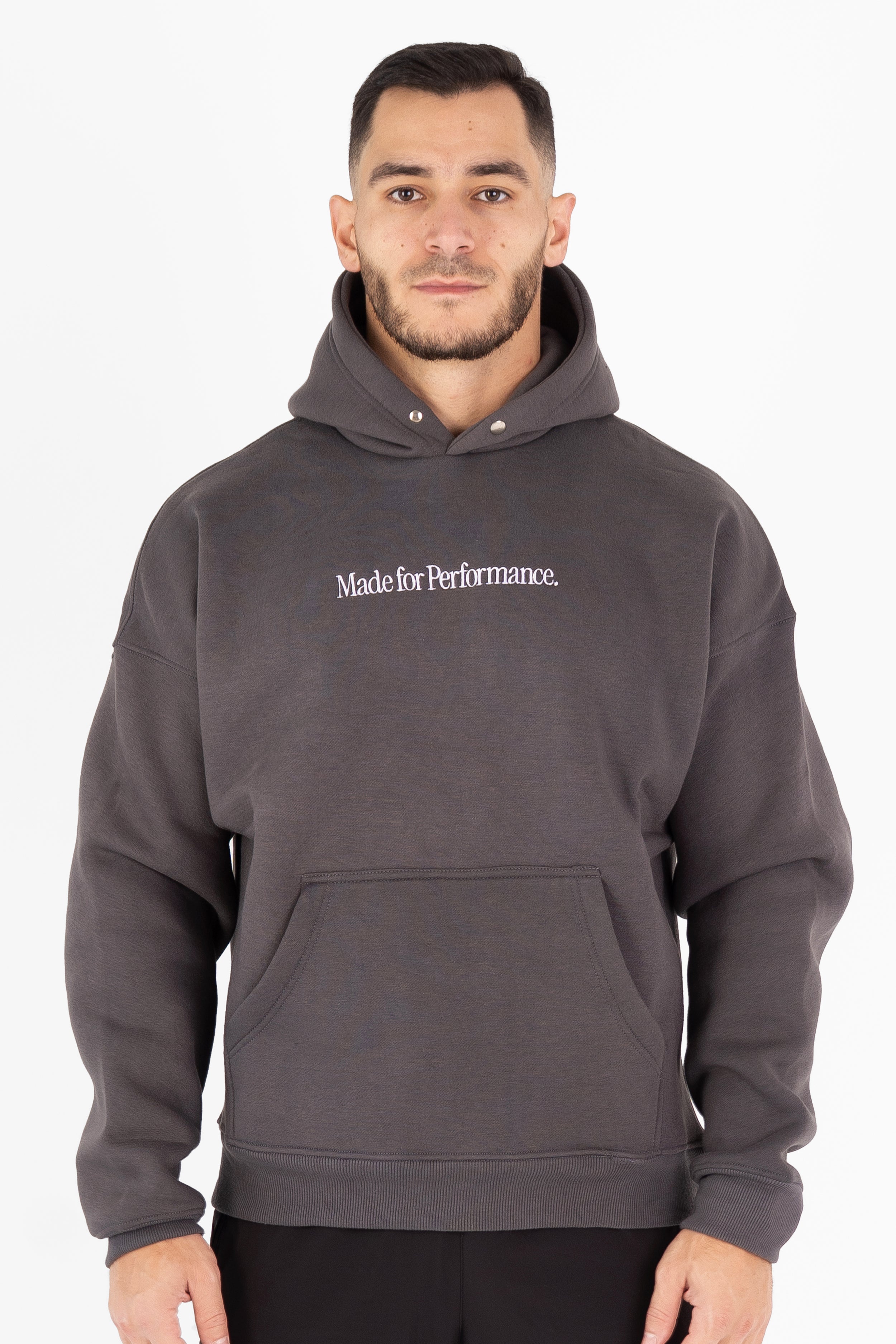 Hoodie Made for Performance - Gris