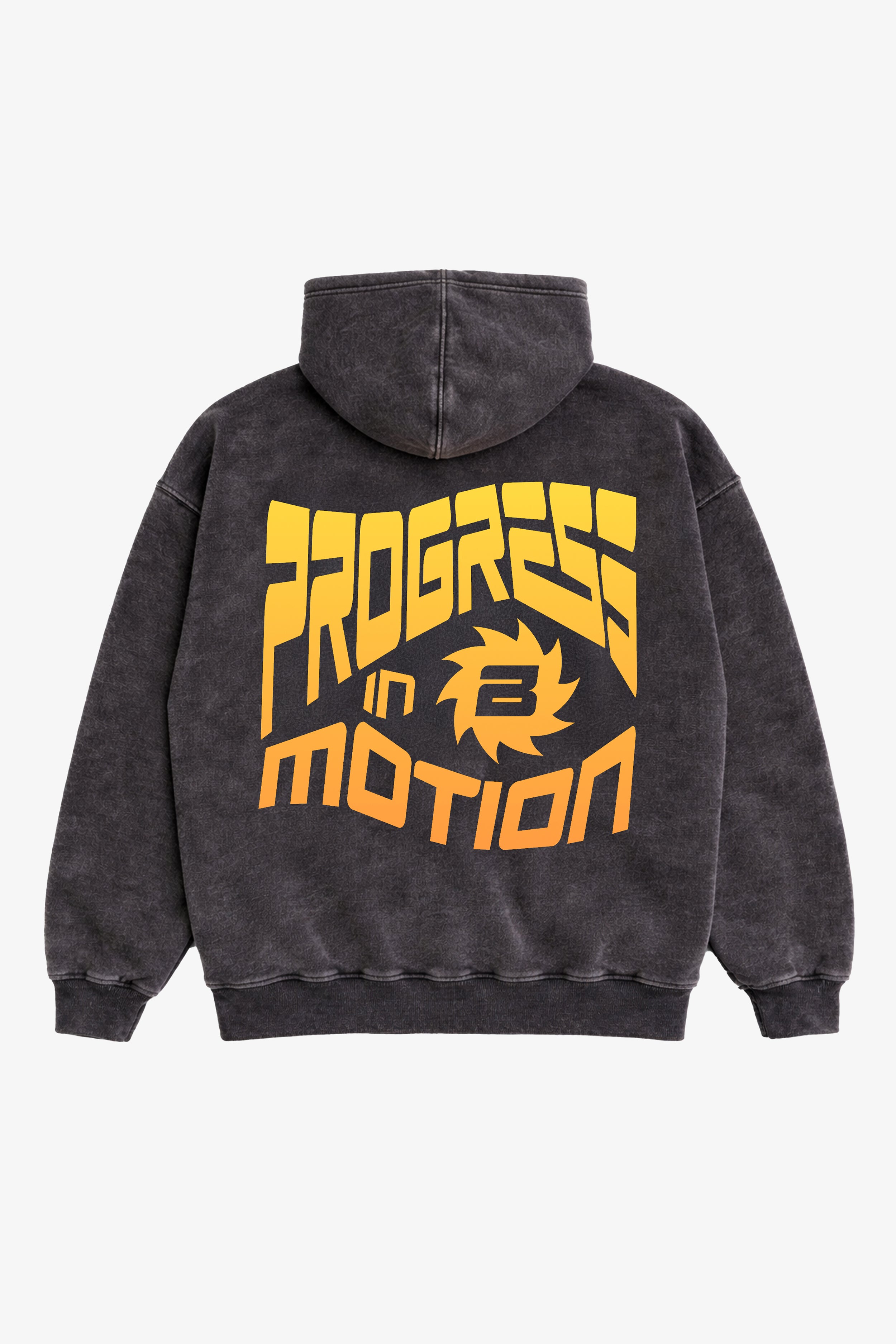 Hoodie Progress In Motion - Gris Vintage