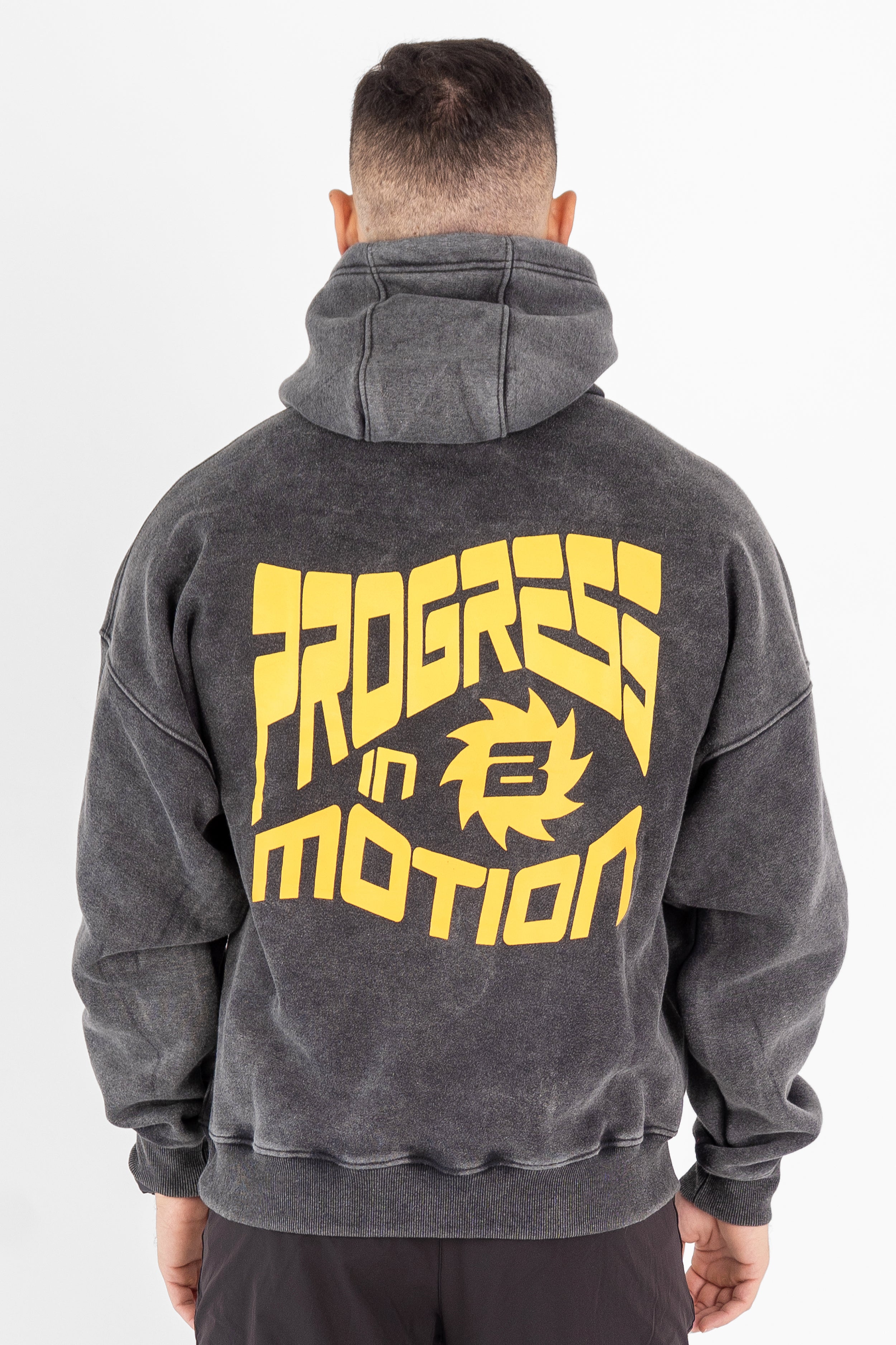 Hoodie Progress In Motion - Gris Vintage