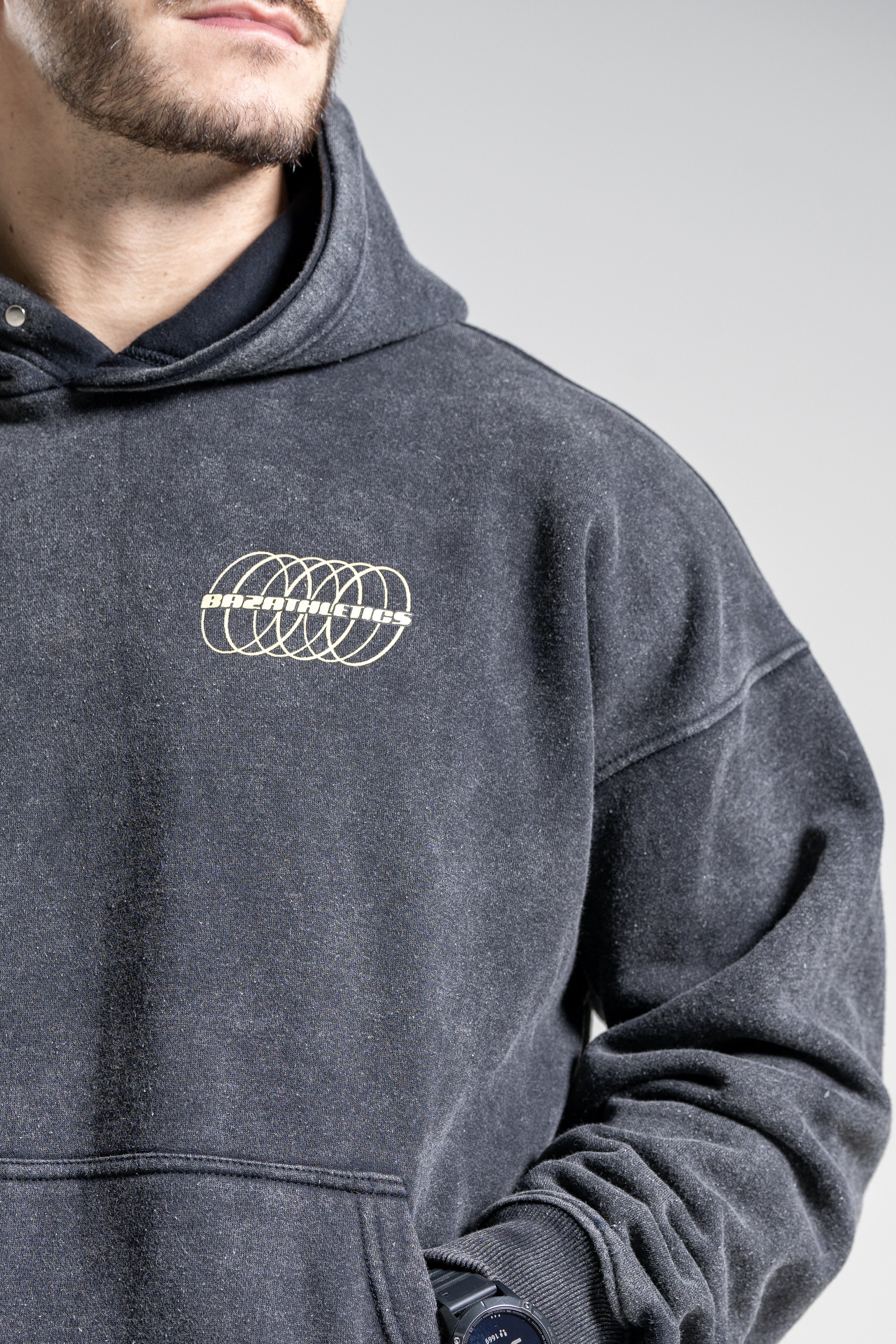 Hoodie Hybrid - Gris Vintage