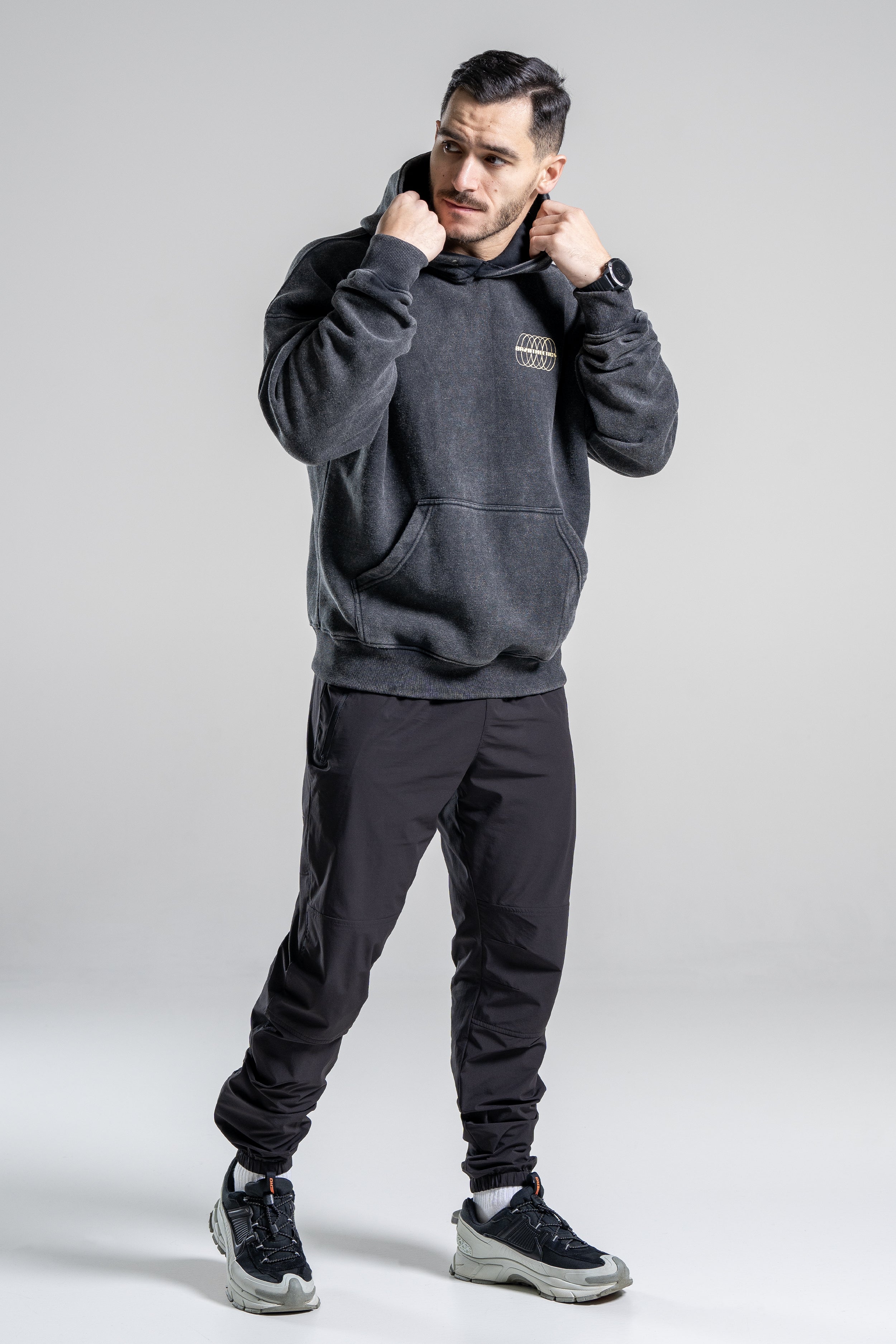 Hybrid - Vintage Black Hoodie