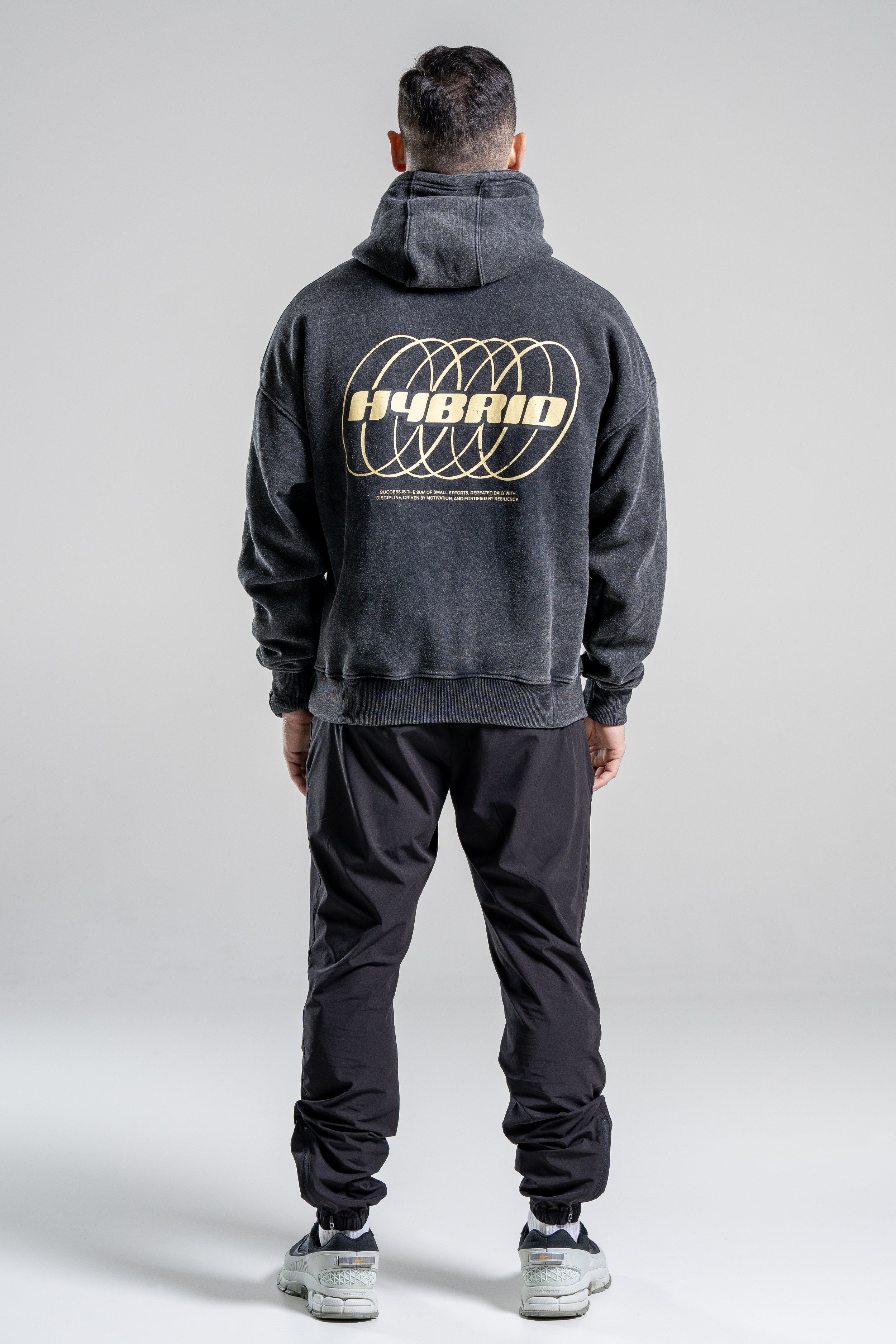 Hybrid - Vintage Black Hoodie