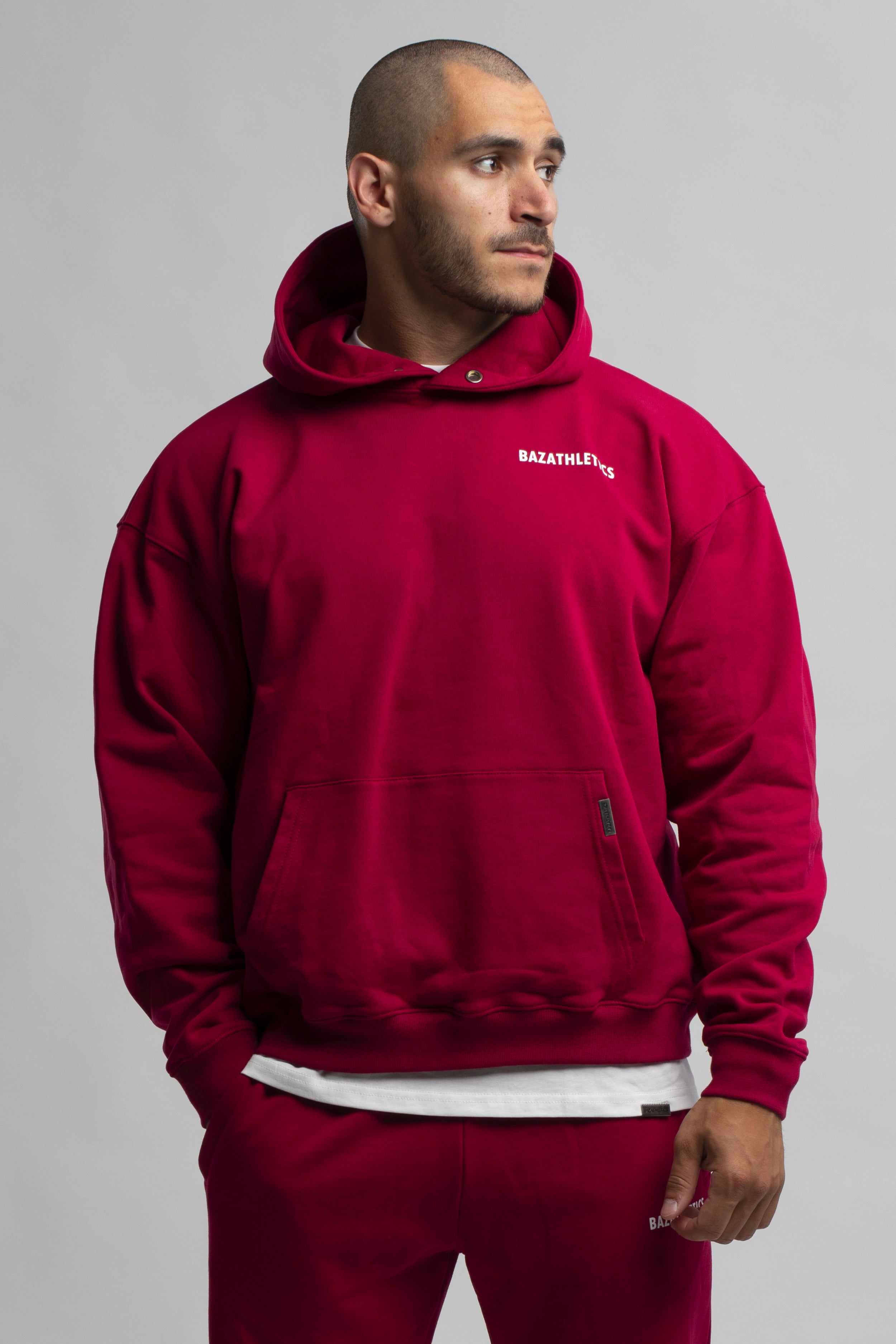 Hoodie oversize rouge