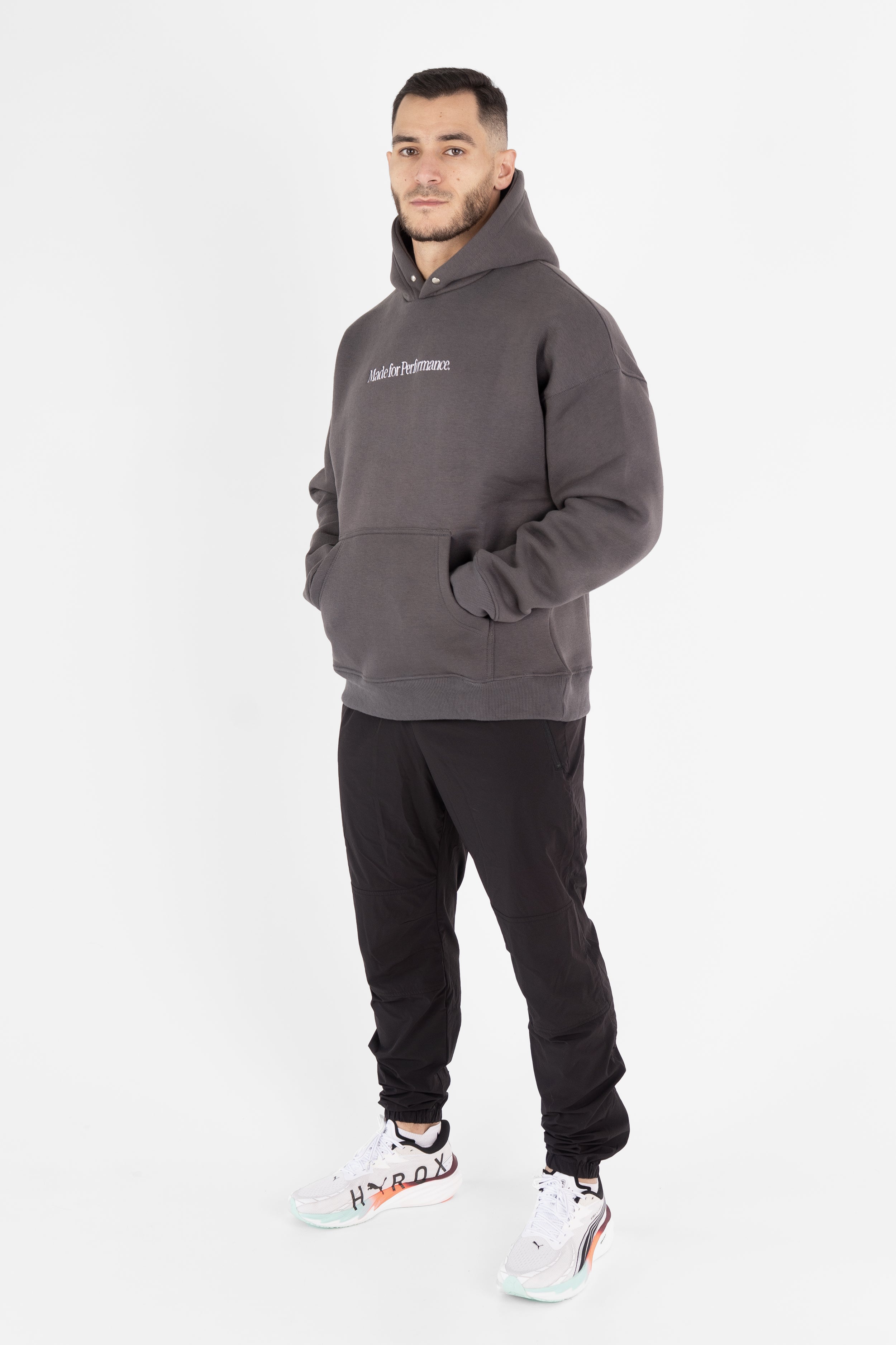 Hoodie Made for Performance - Gris