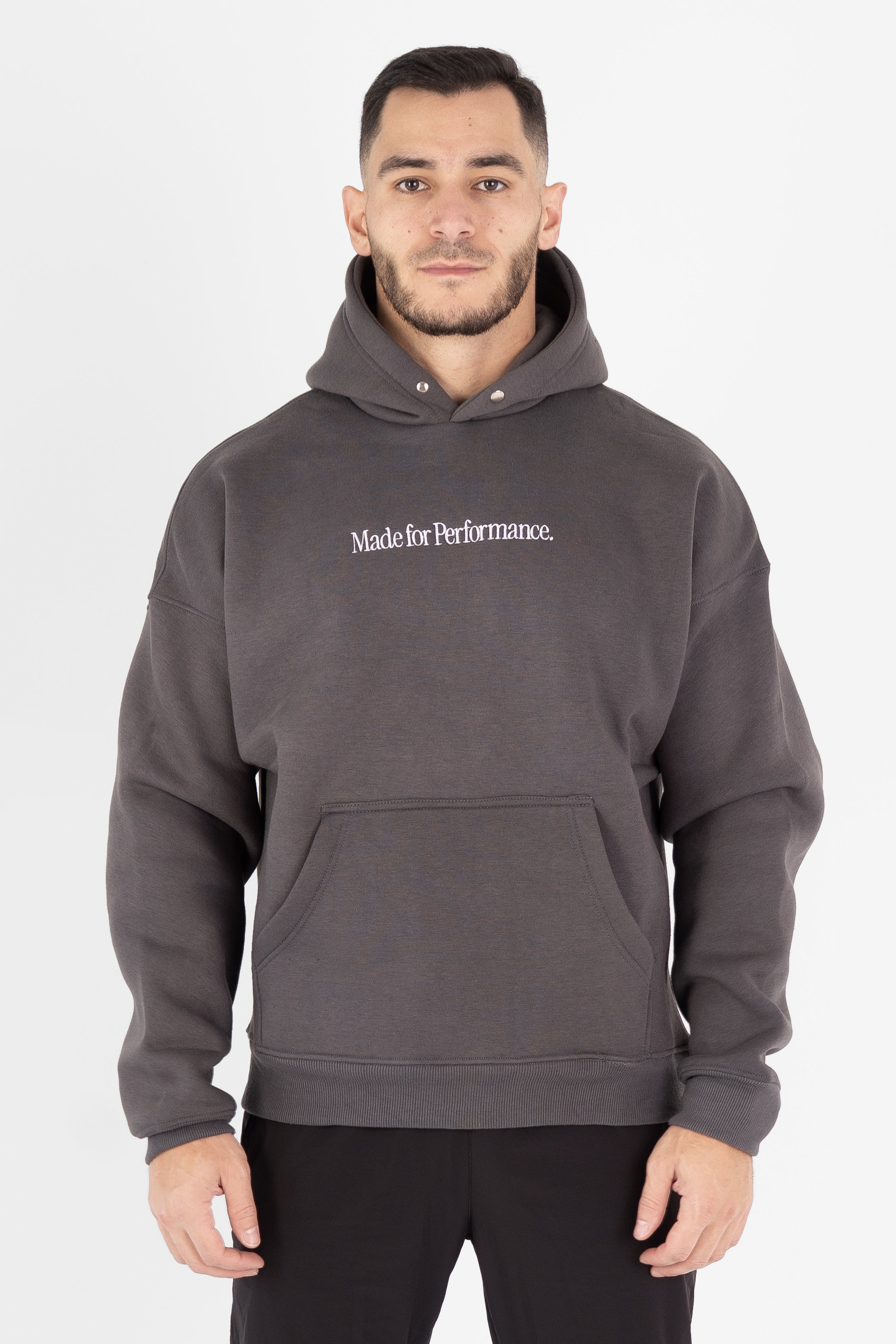 Hoodie Made for Performance - Gris
