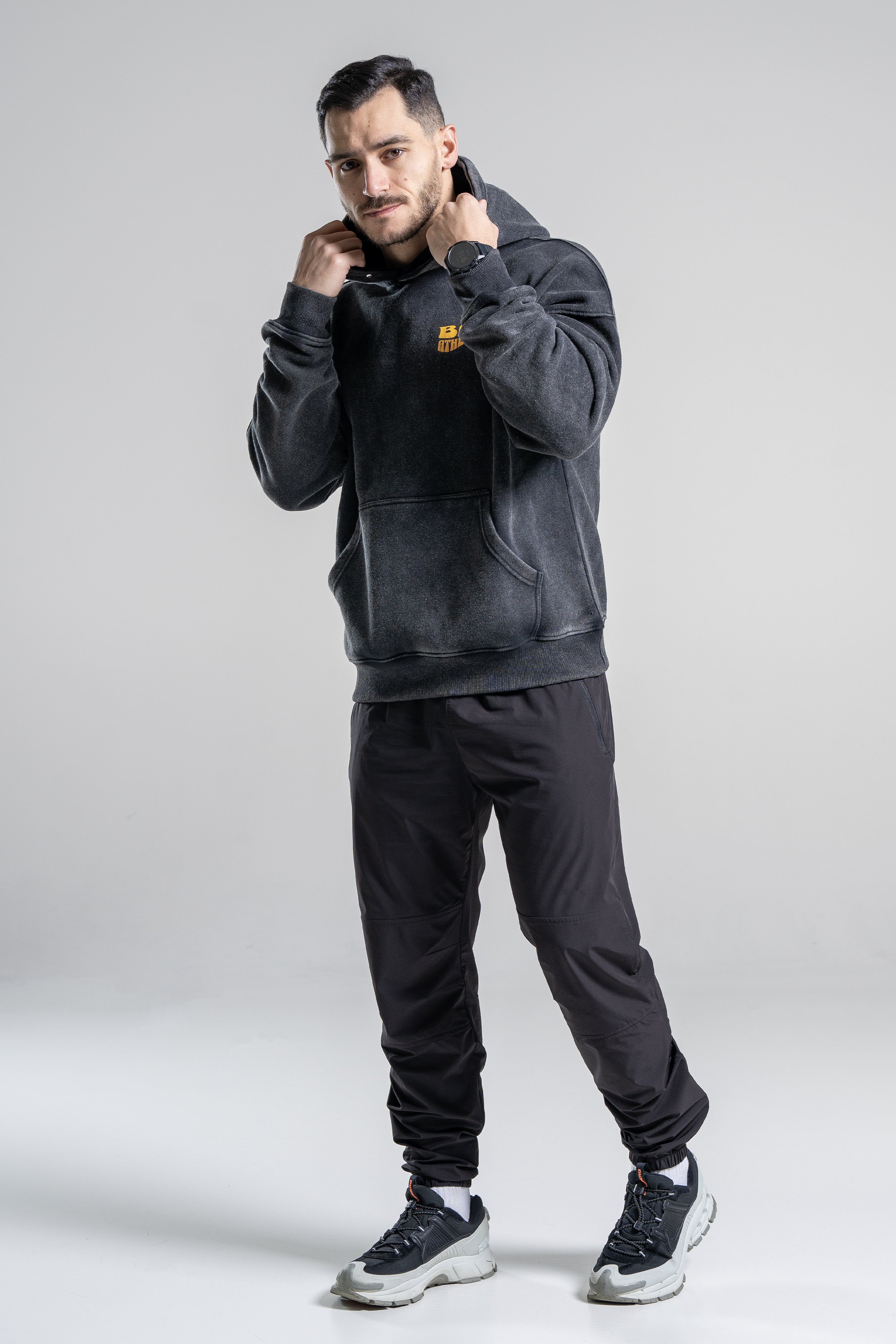 Stay Hybrid - Vintage Black Hoodie