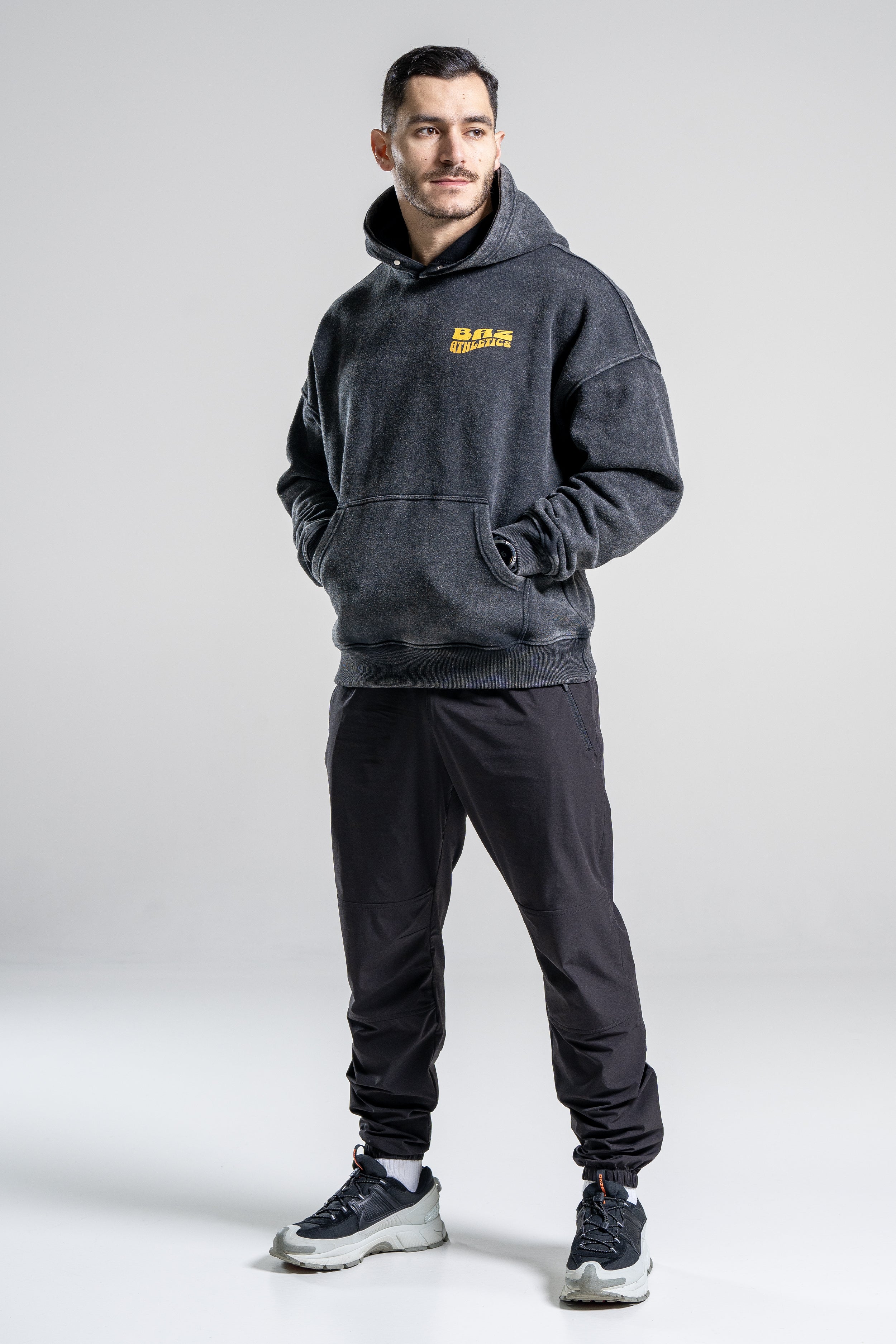 Stay Hybrid - Vintage Black Hoodie