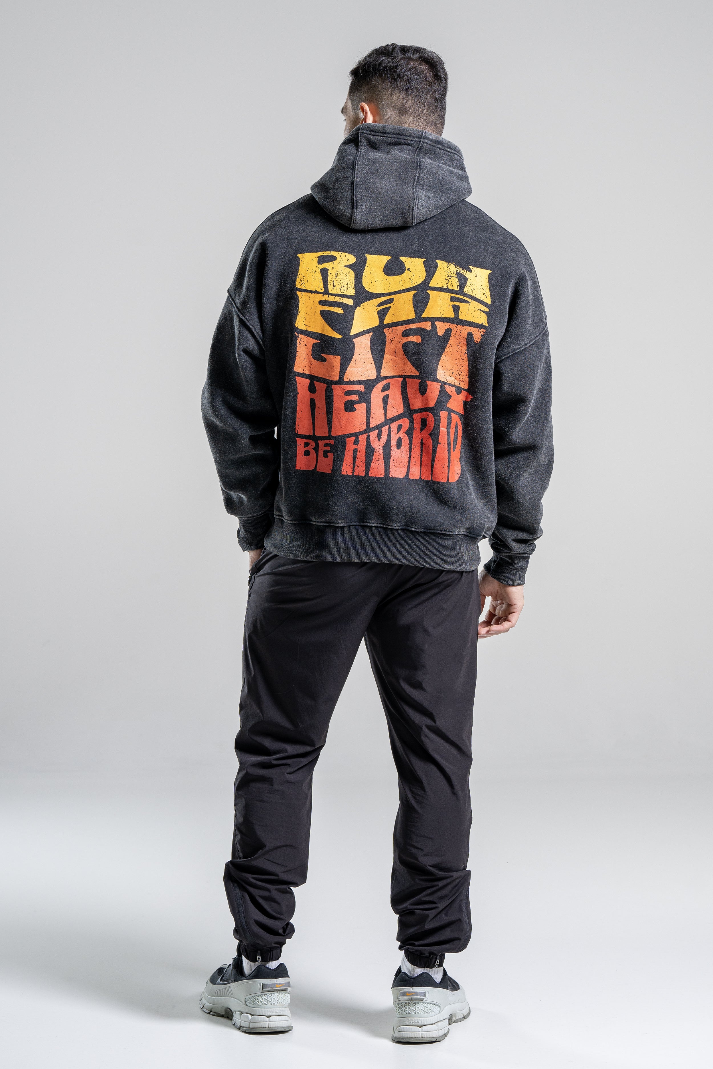 Stay Hybrid - Vintage Black Hoodie