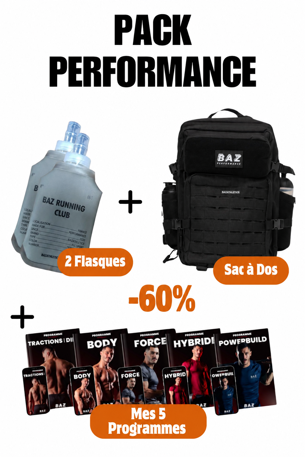 Pack Performance - Sac + Flasques + Programmes