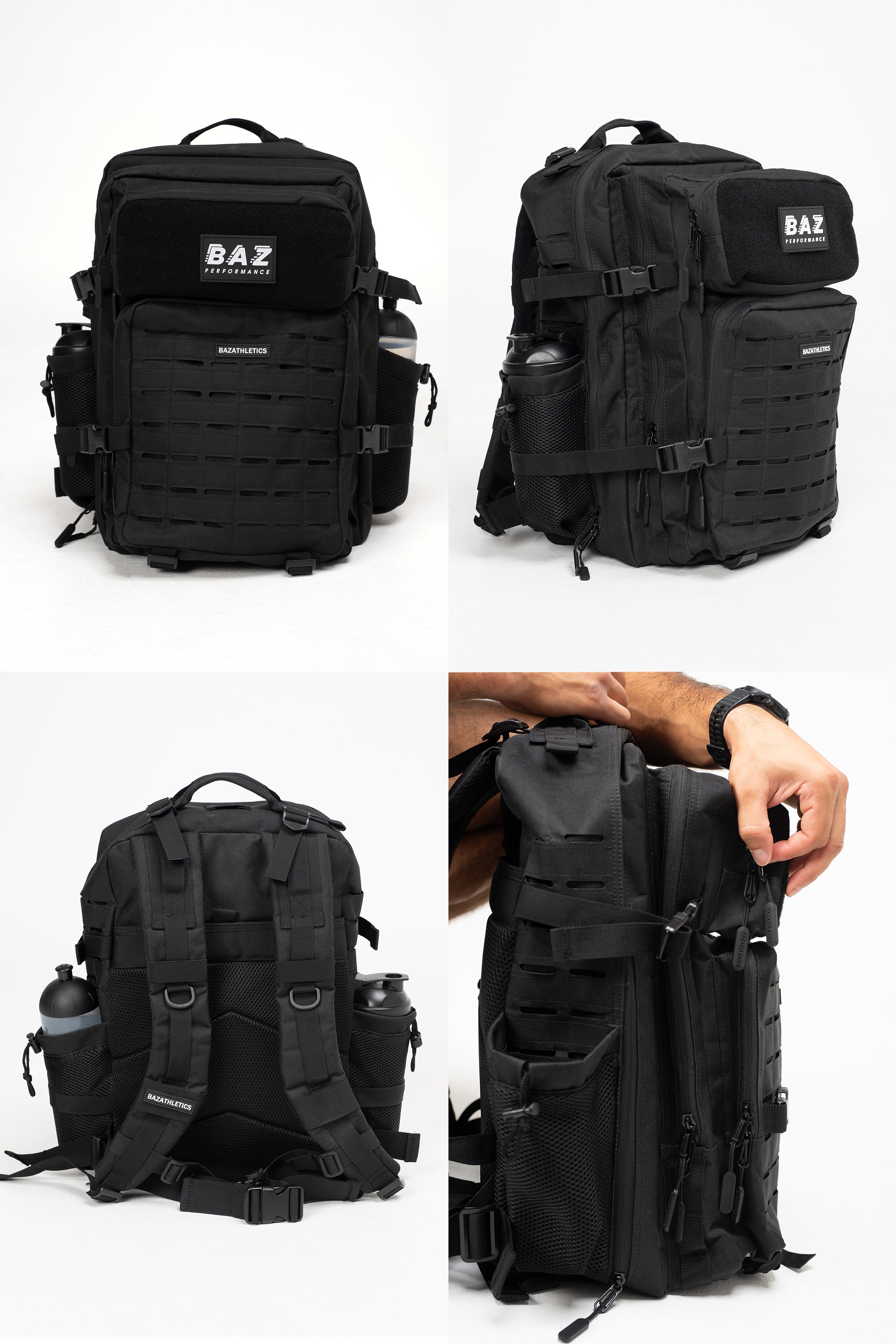 Sac à Dos Tactique - Noir (45L)