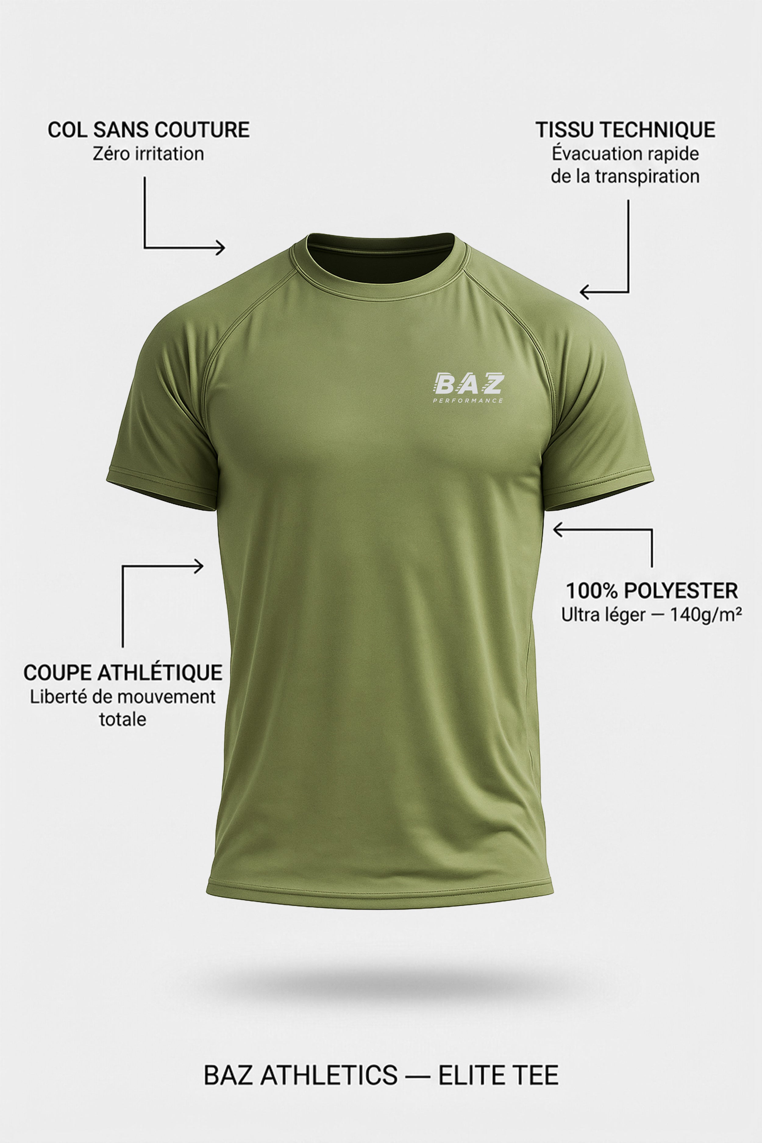 T-shirt Elite - Kaki