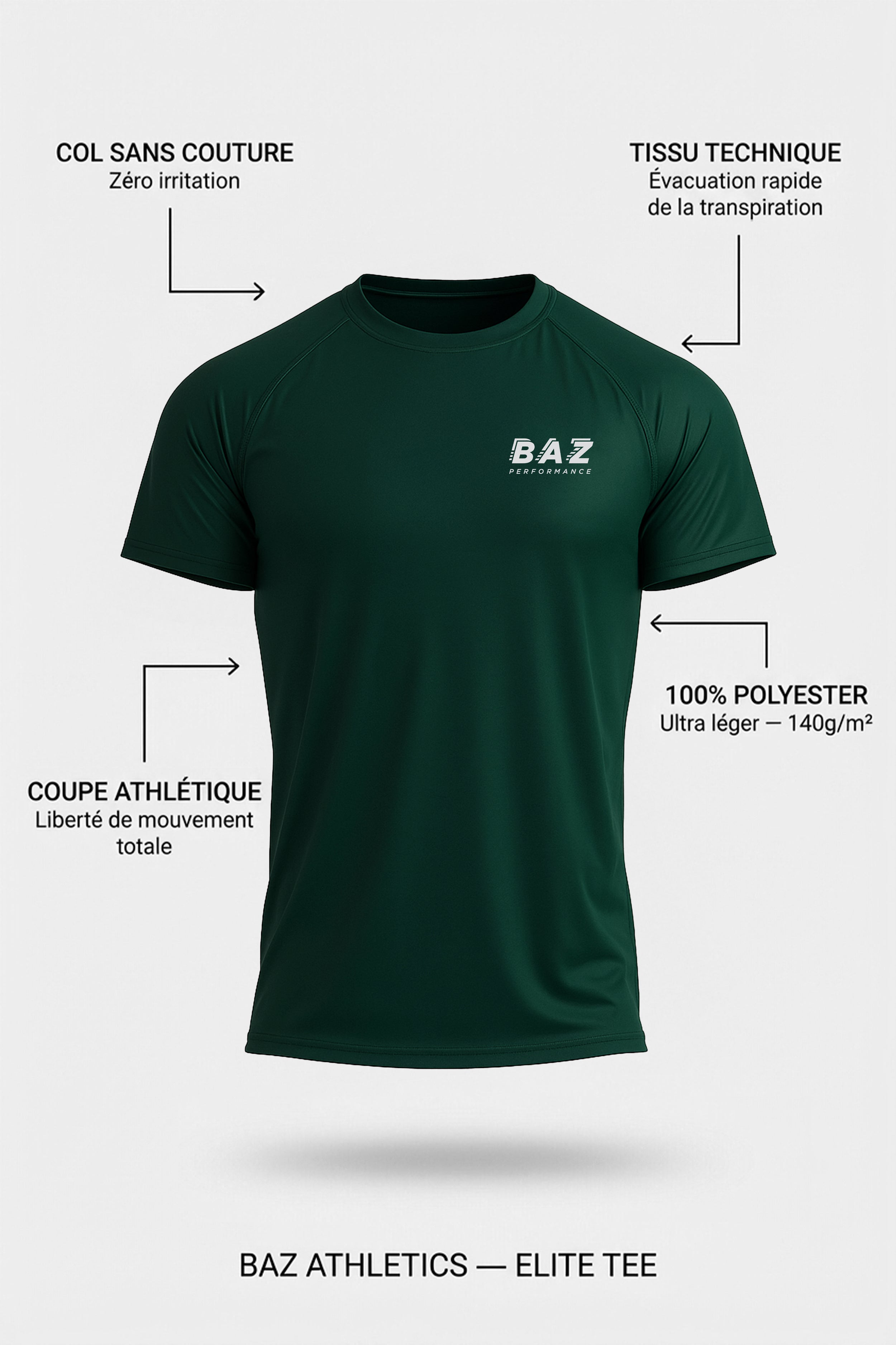 T-shirt Elite – Vert Emeraude