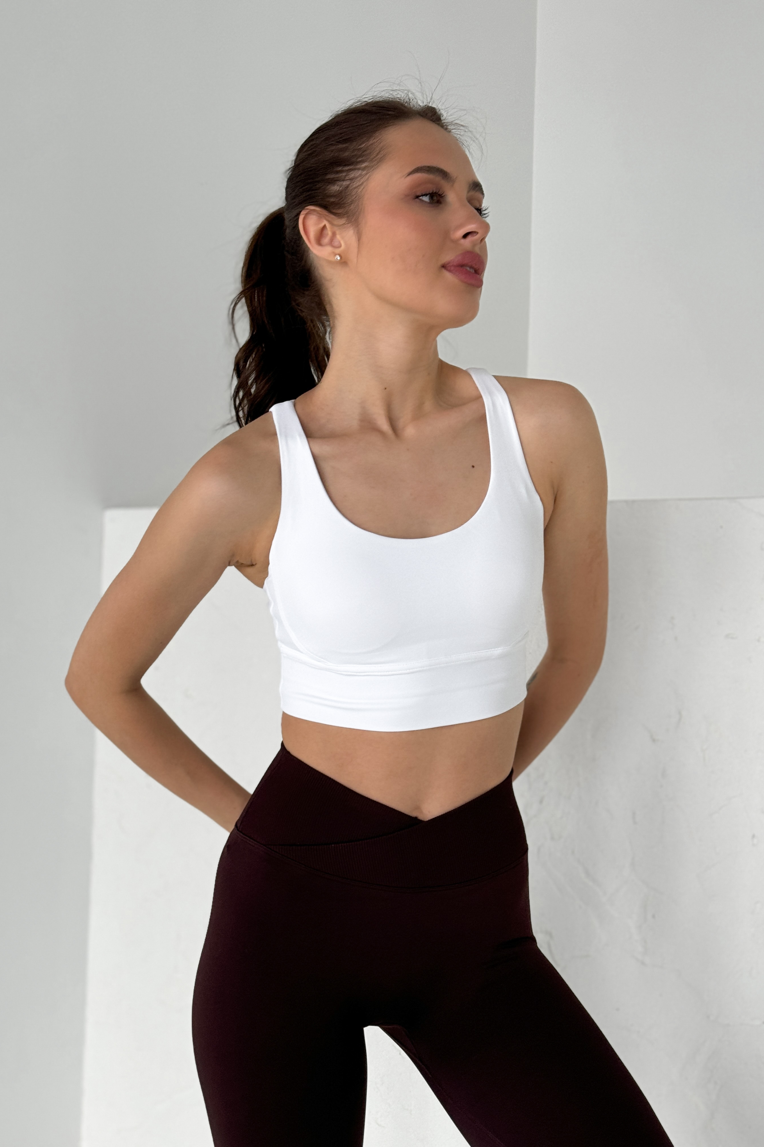 Timeless Brassière Dos Croisé - Blanc