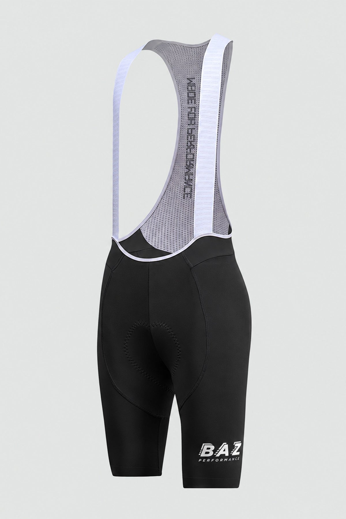 Bretelles et panneau mesh du cuissard vélo noir