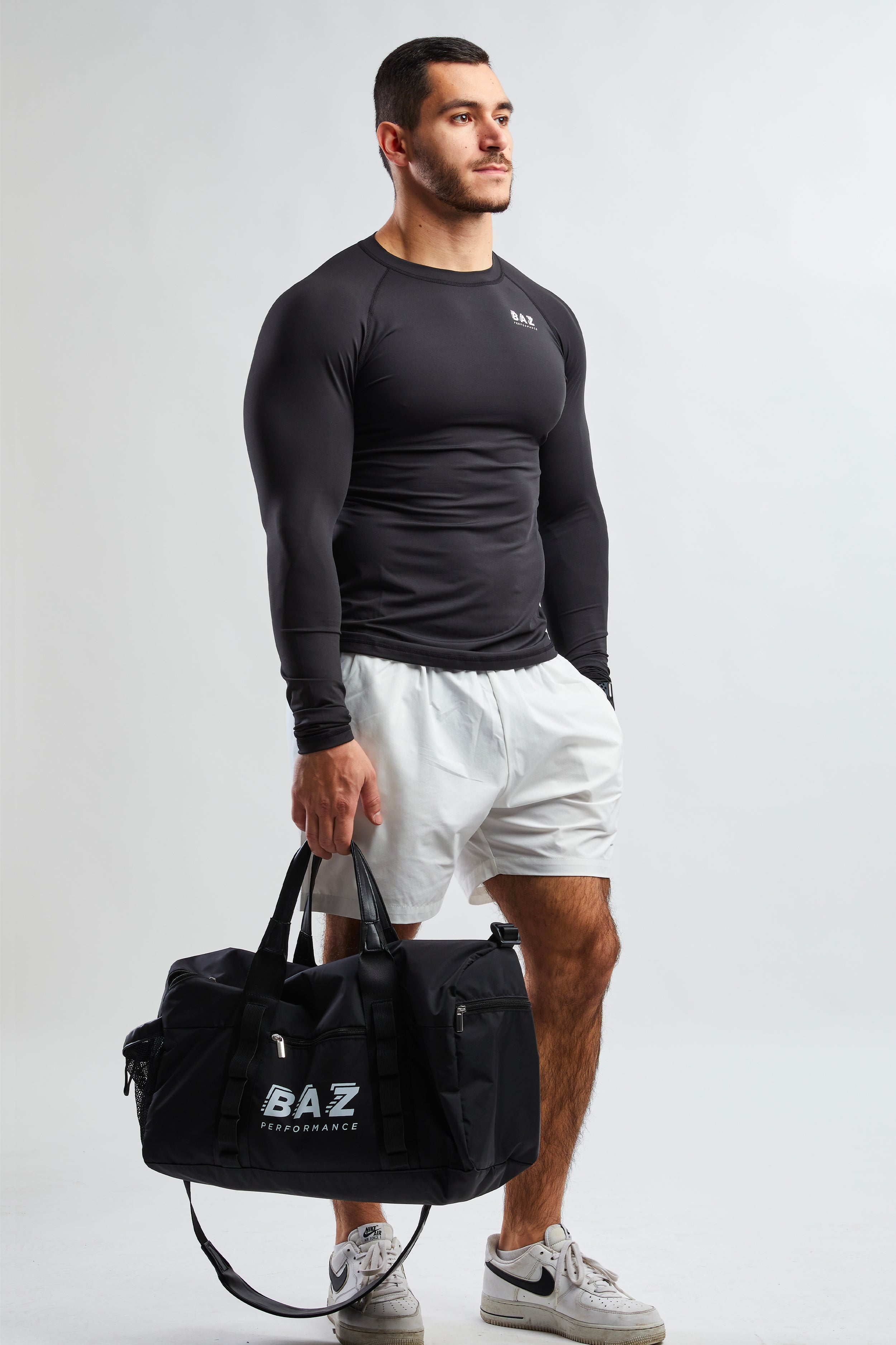 T-shirt Manches Longues Compression - Noir