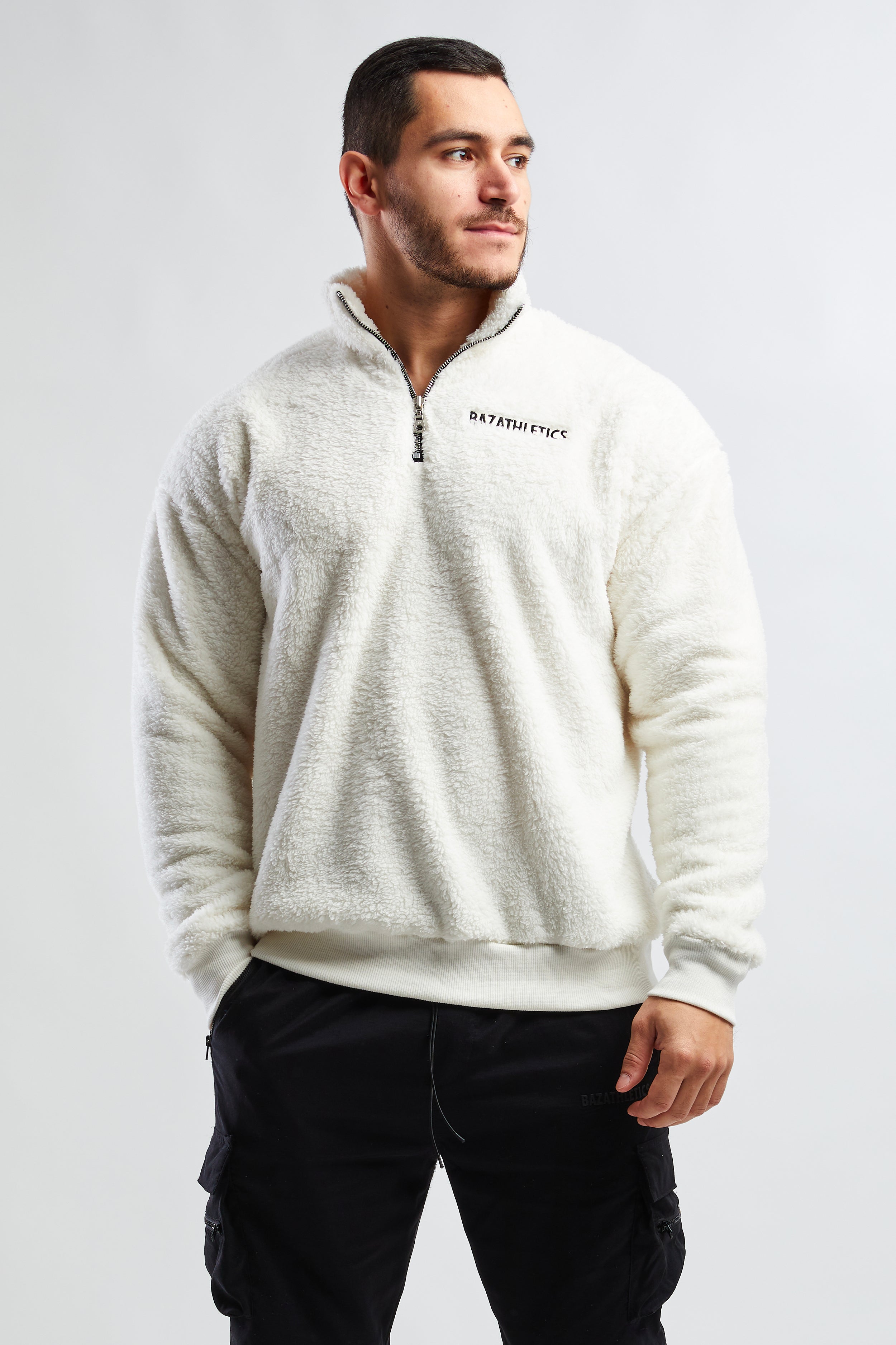 Fleece sweater - White
