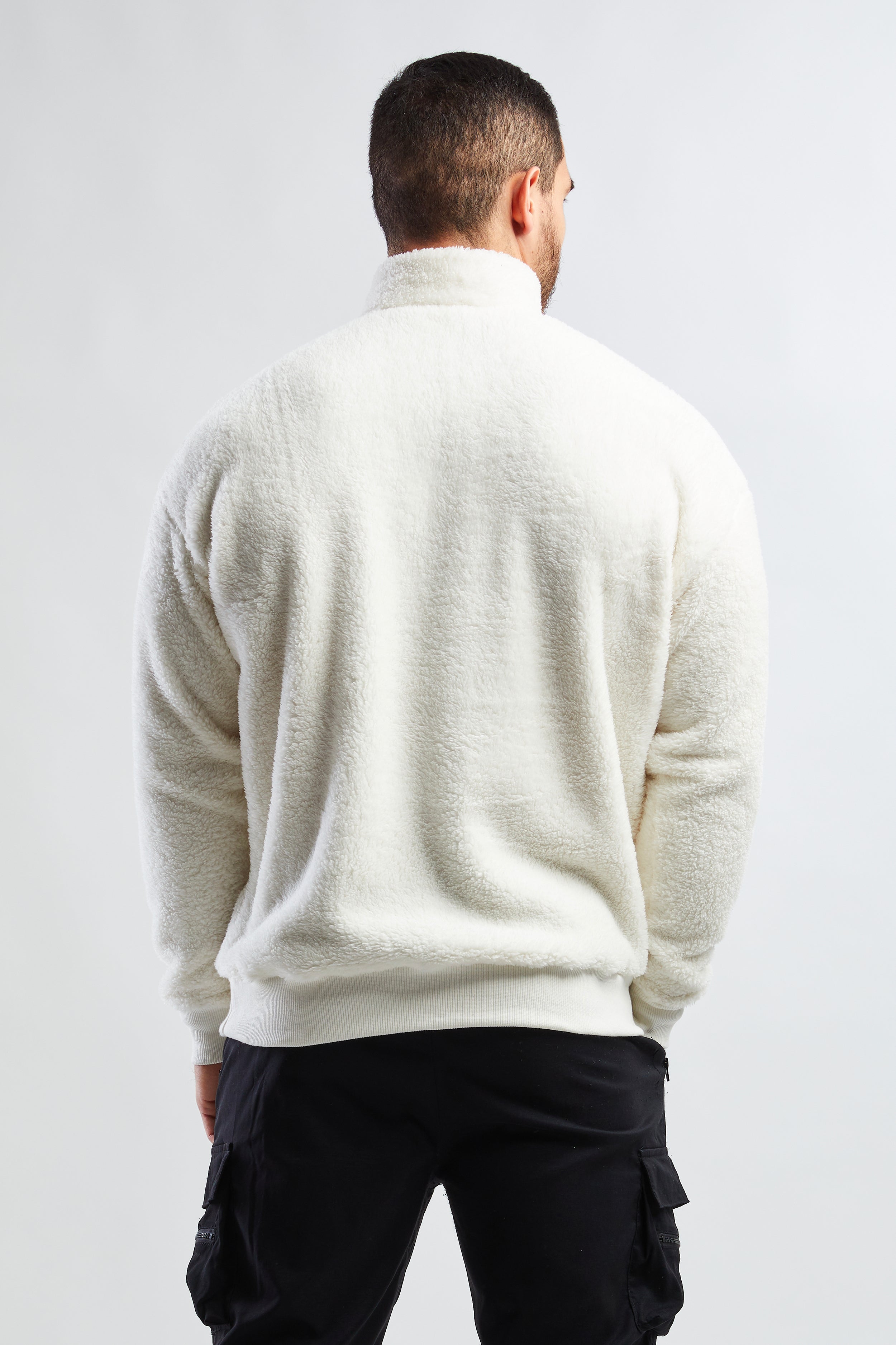 Fleece sweater - White
