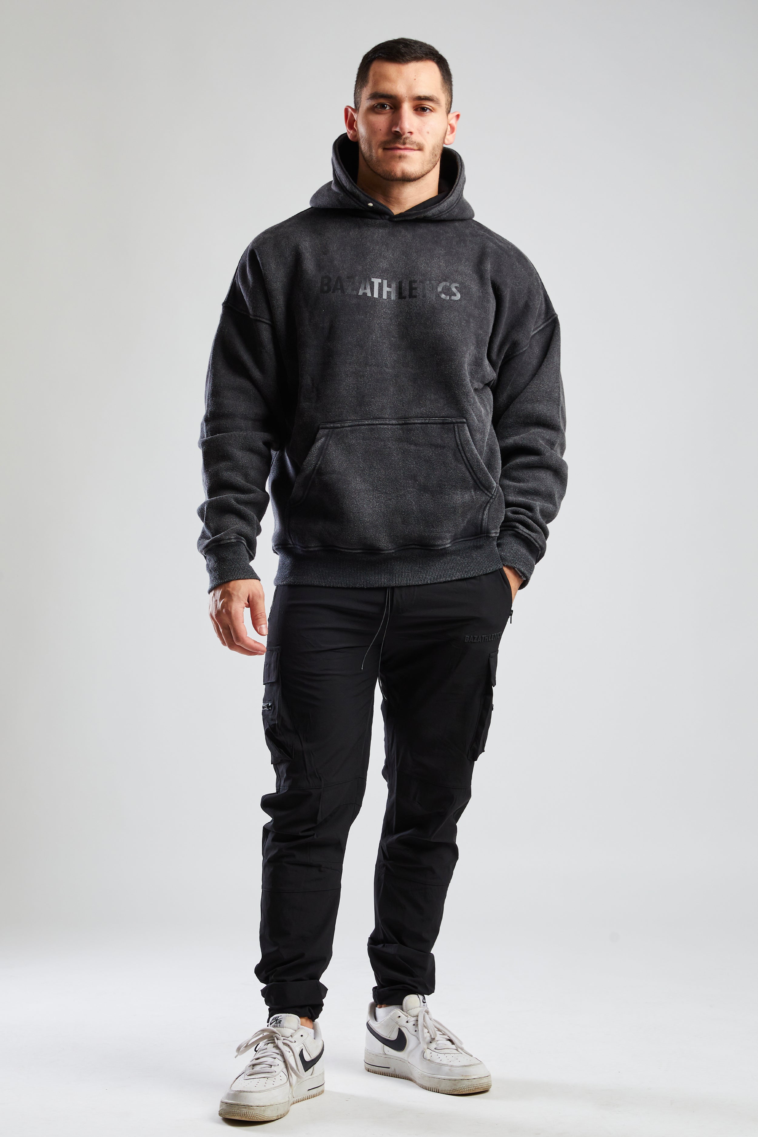 hoodie gris homme