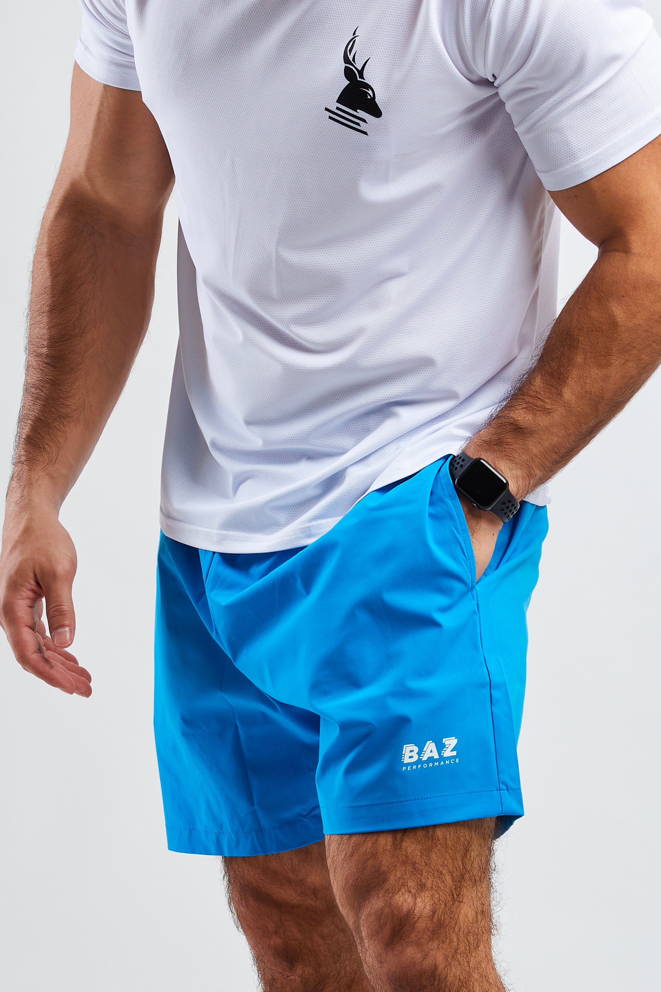 short de sport bleu