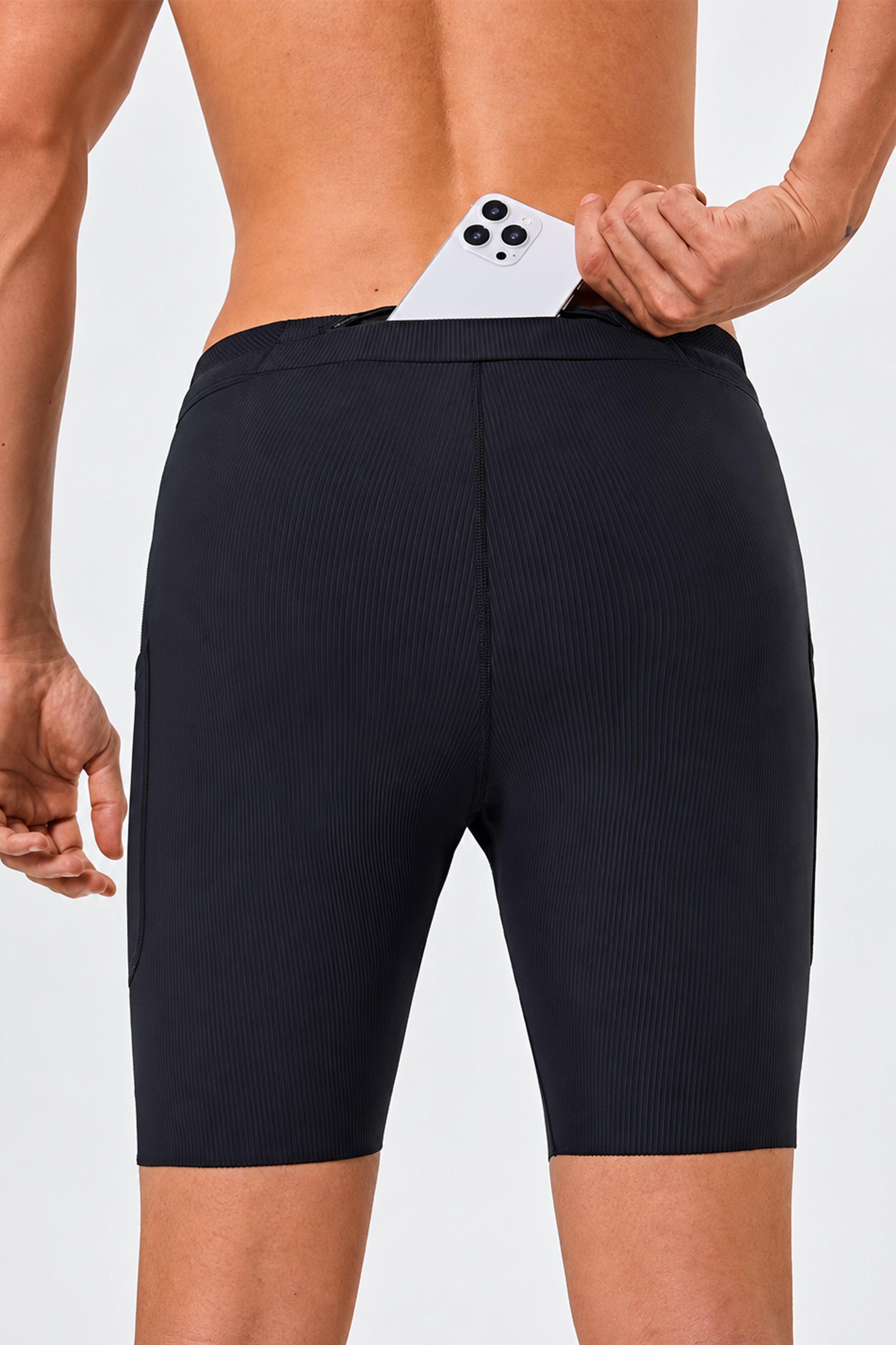Cuissard de Compression Côtelé Running - Noir