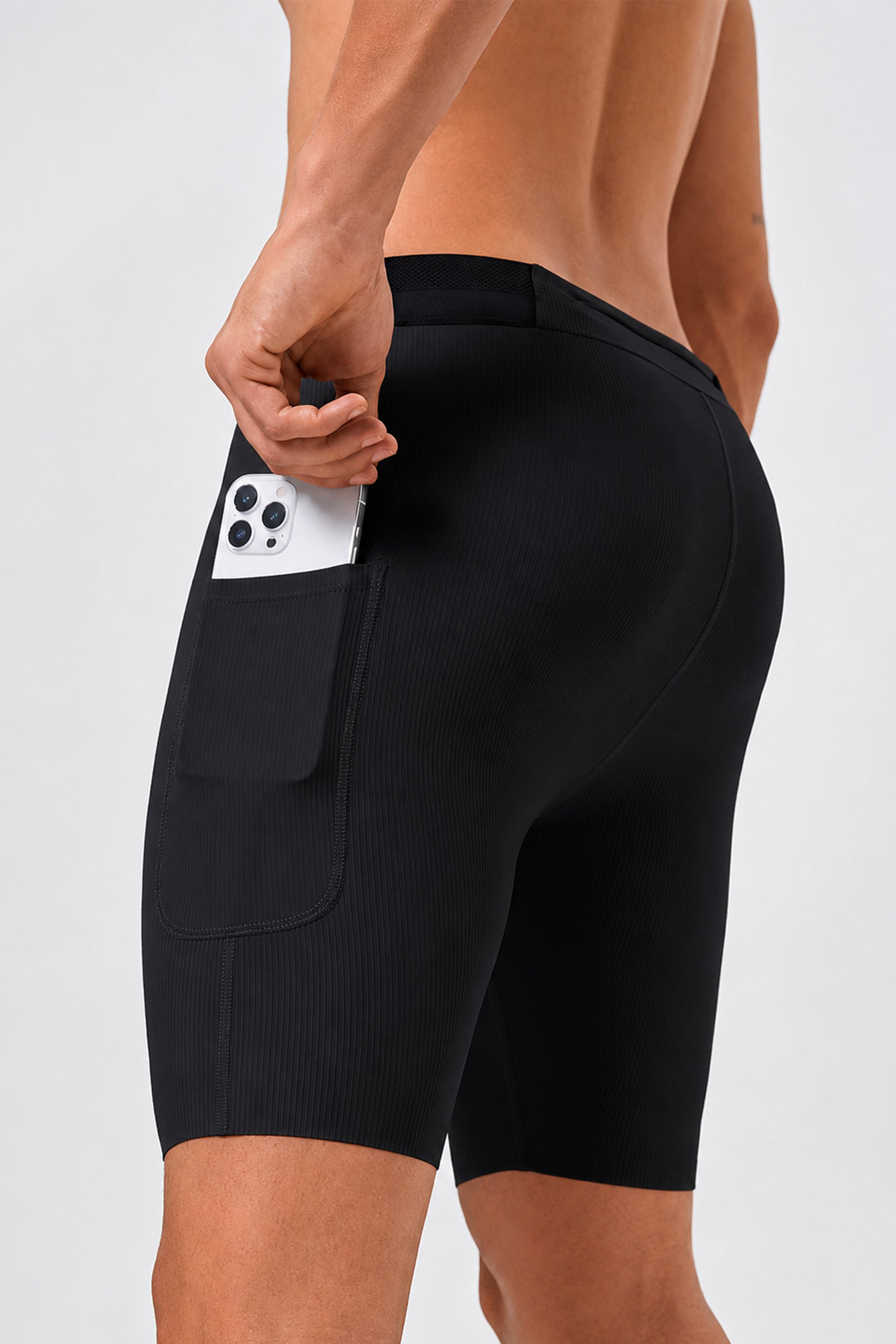Cuissard de Compression Côtelé Running - Noir