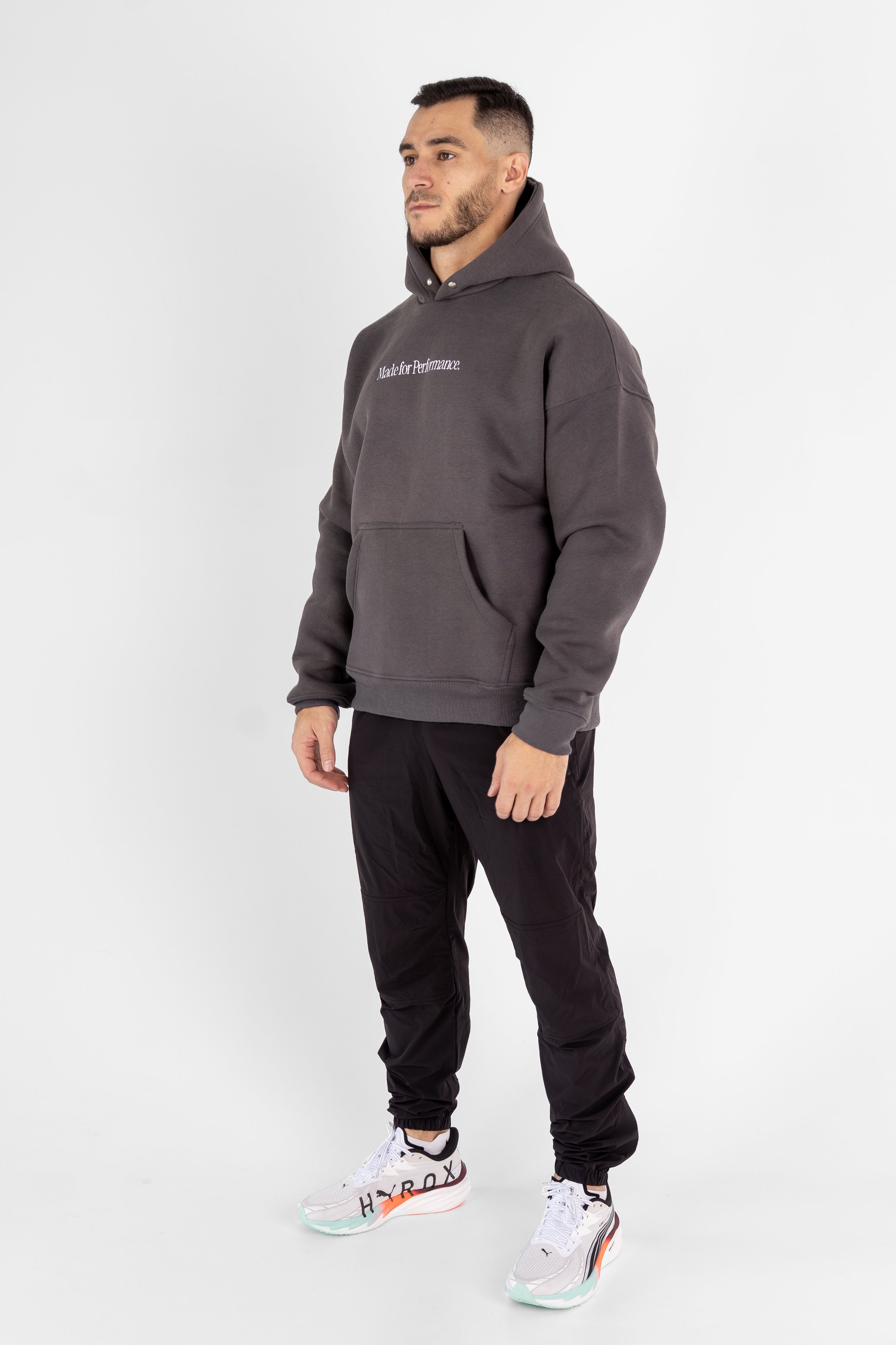 Hoodie Made for Performance - Gris