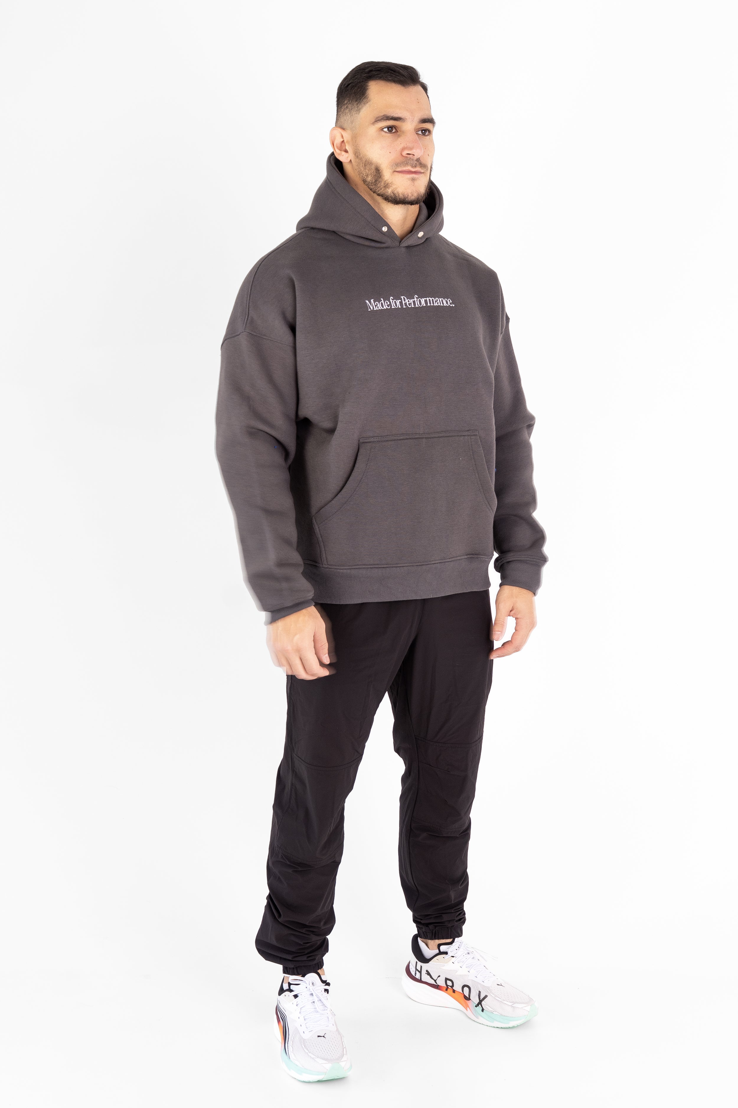 Hoodie Made for Performance - Gris