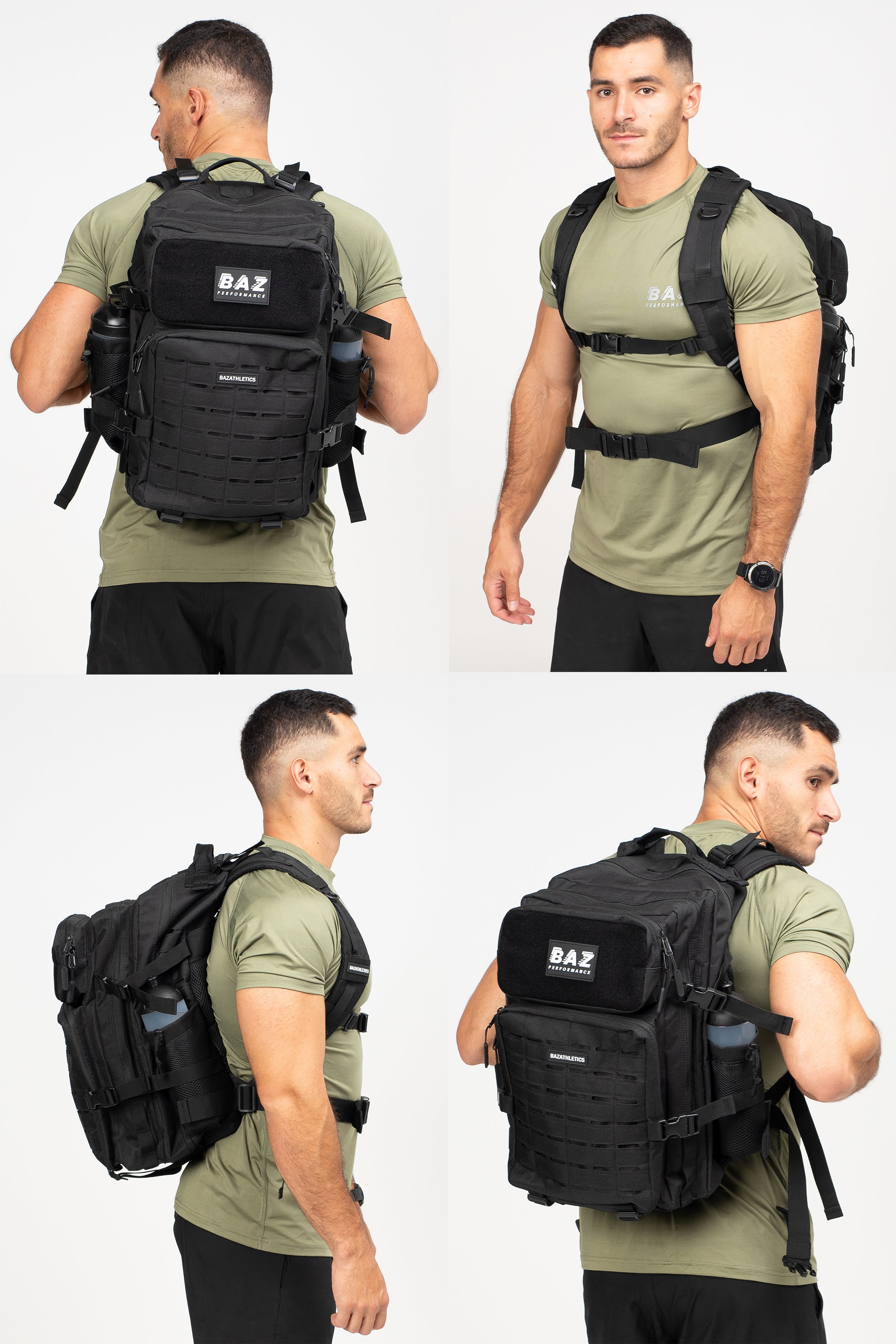 Sac à Dos Tactique - Noir (45L)