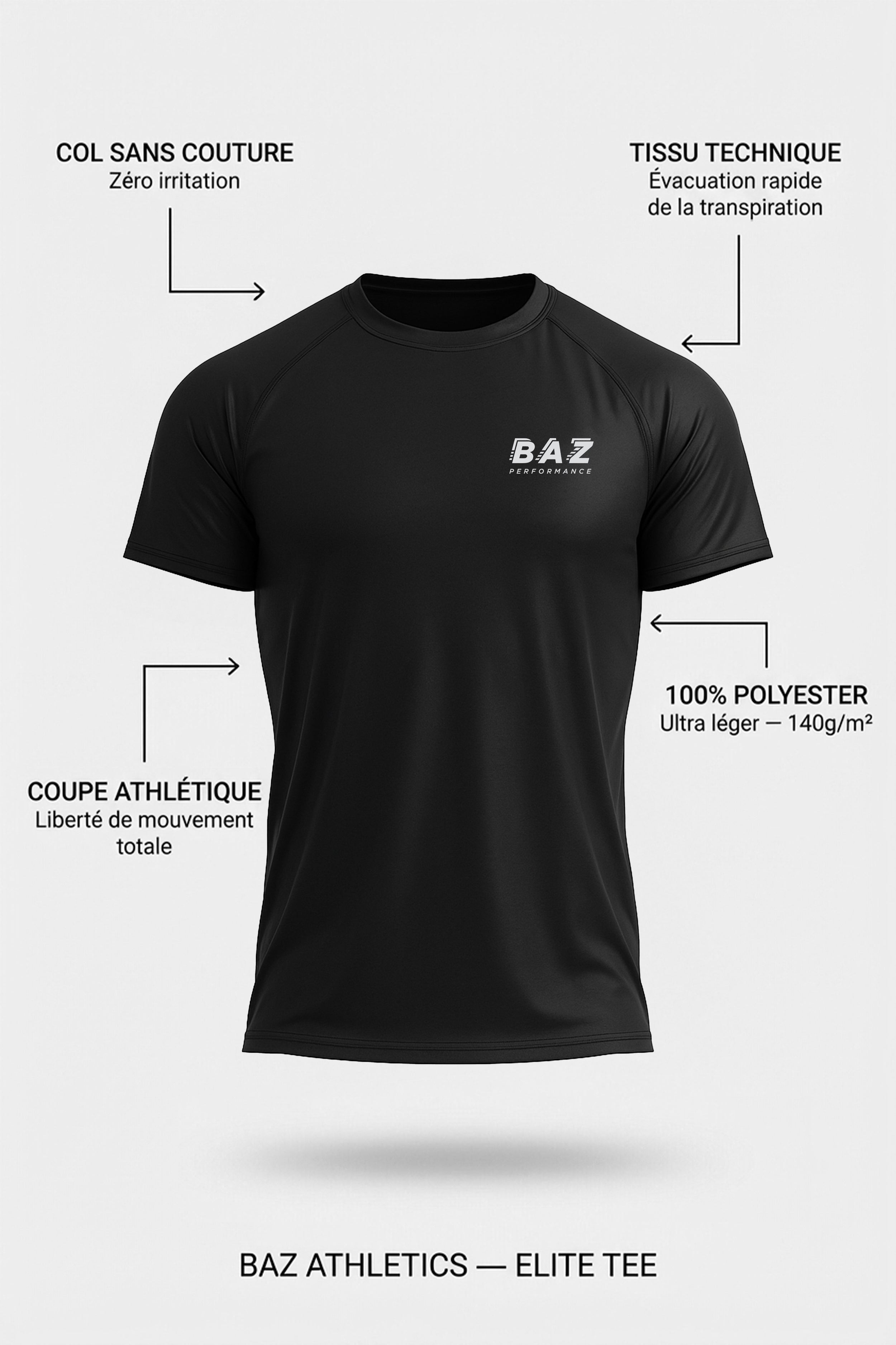 T-shirt Elite - Noir