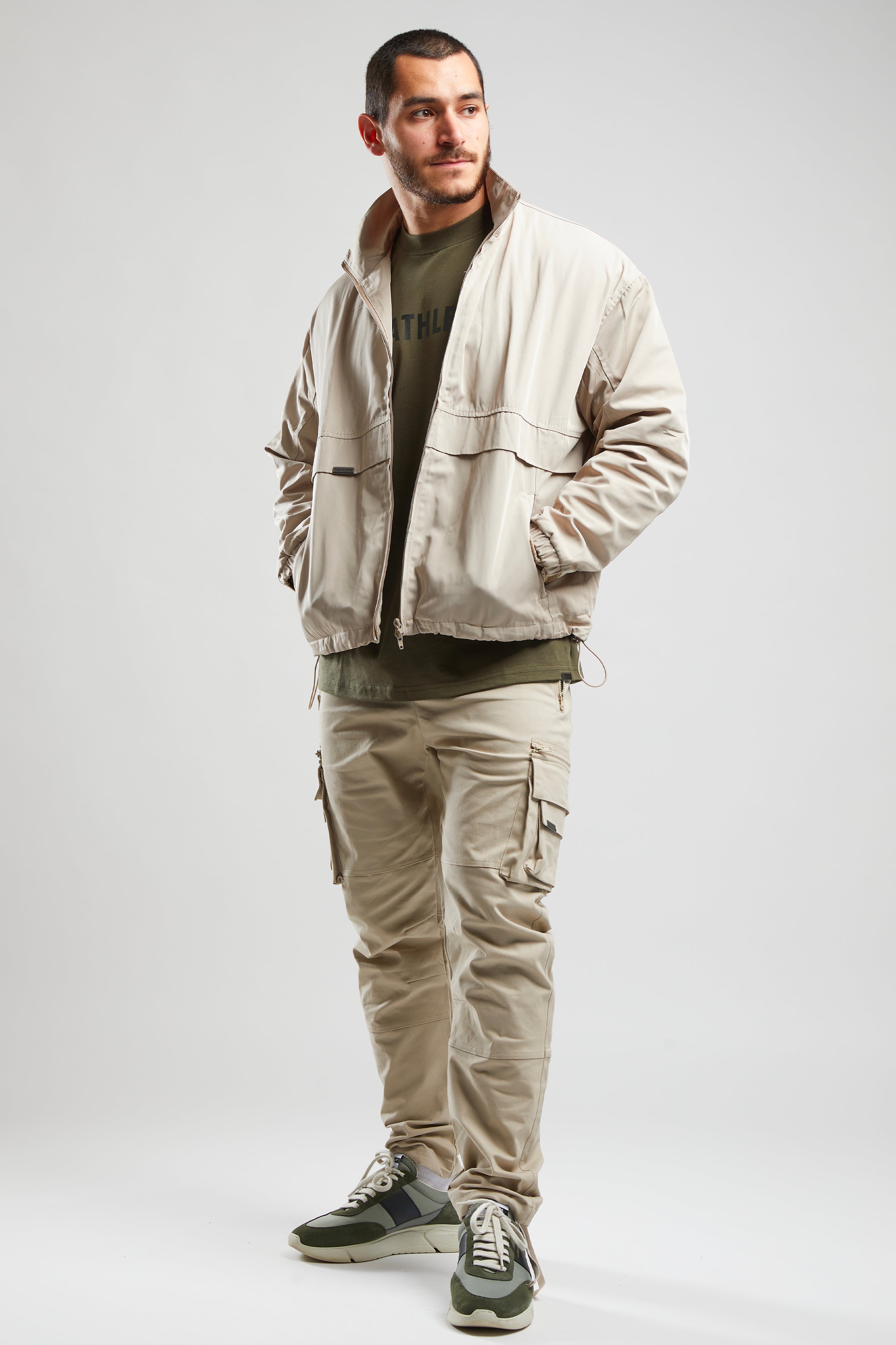 Premium Track Jacket - Beige